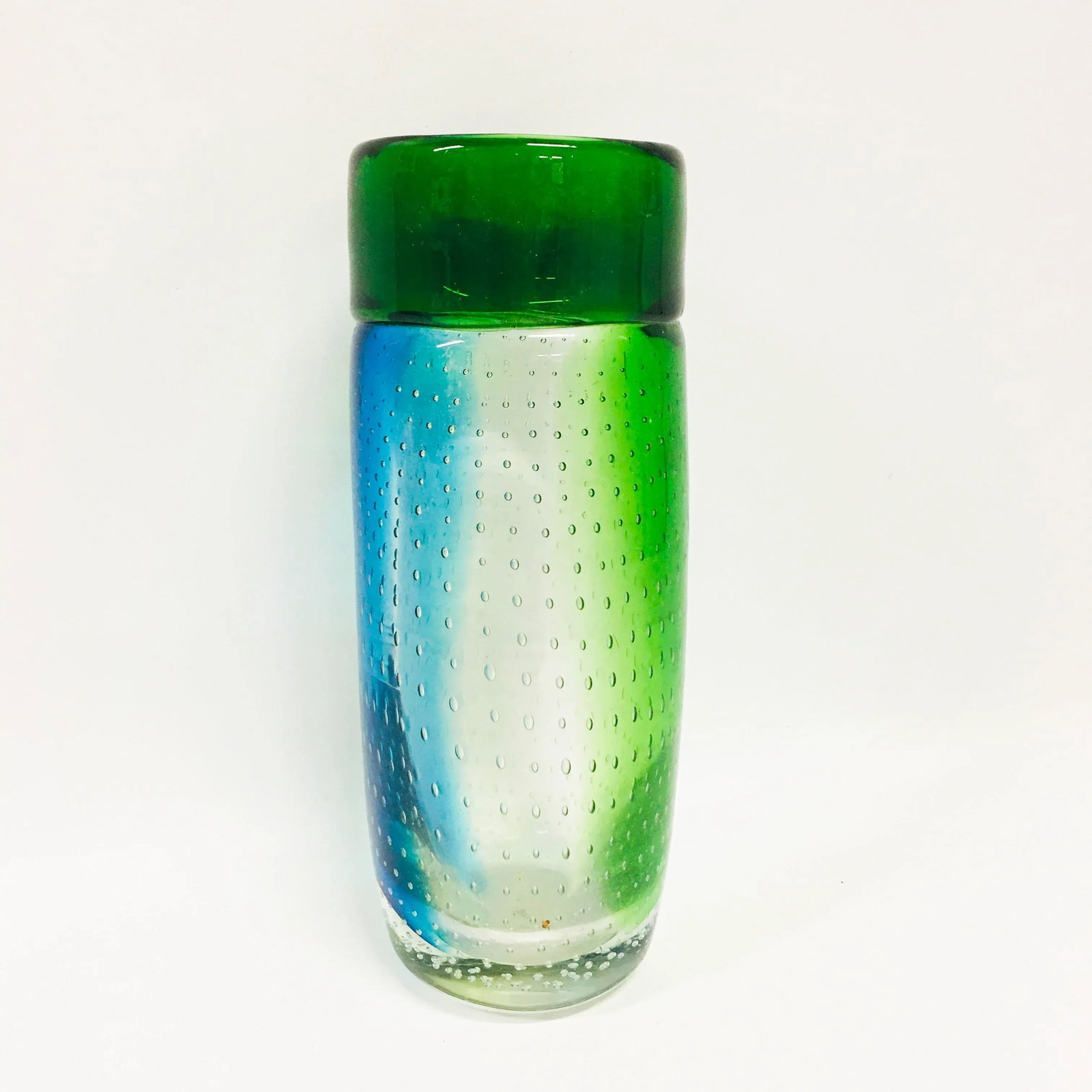 1990s Hand Blown Murano Art Glass Vase - 2