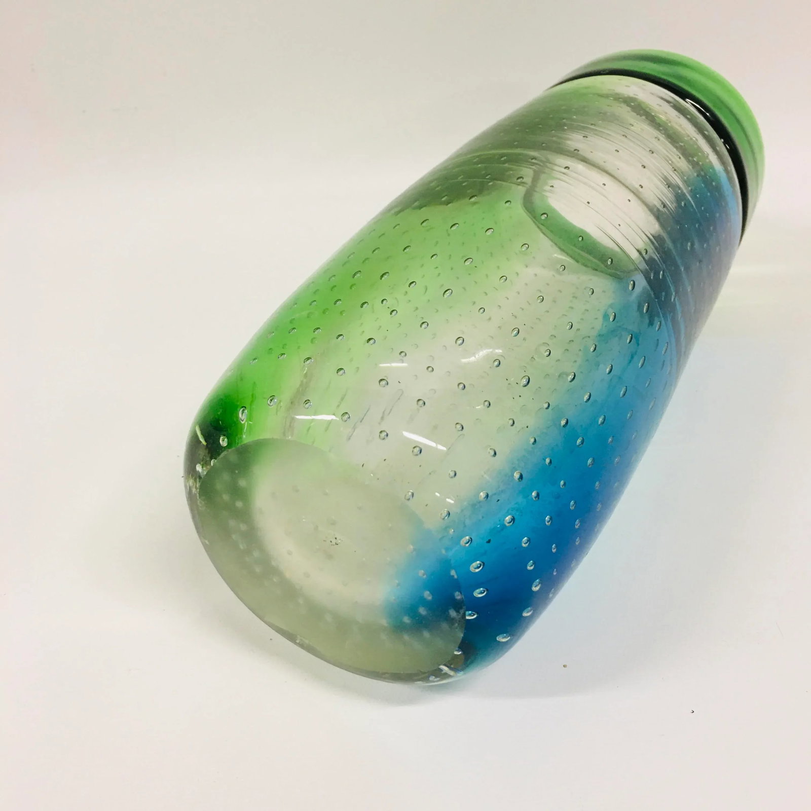 1990s Hand Blown Murano Art Glass Vase - 5