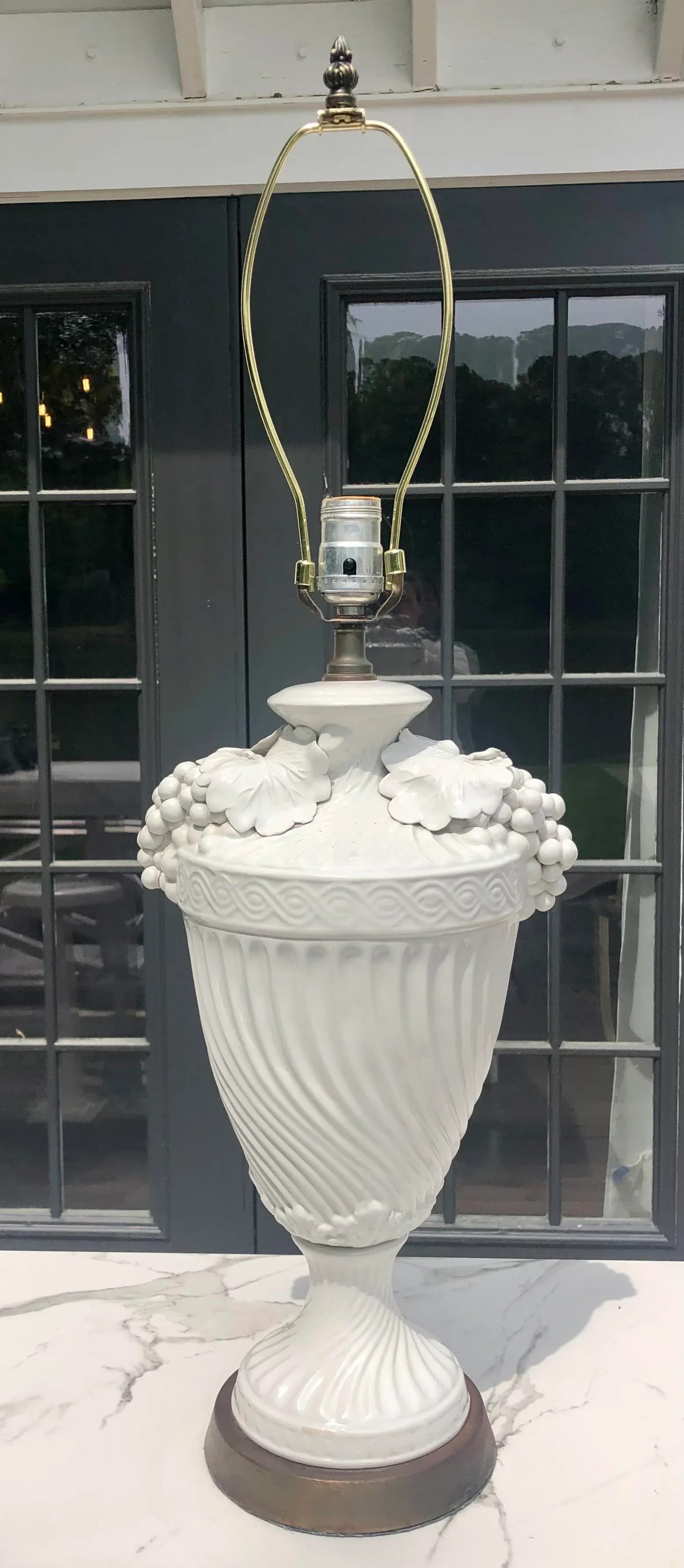 Antique Italian Capodimonte Style Vase Lamp - 13