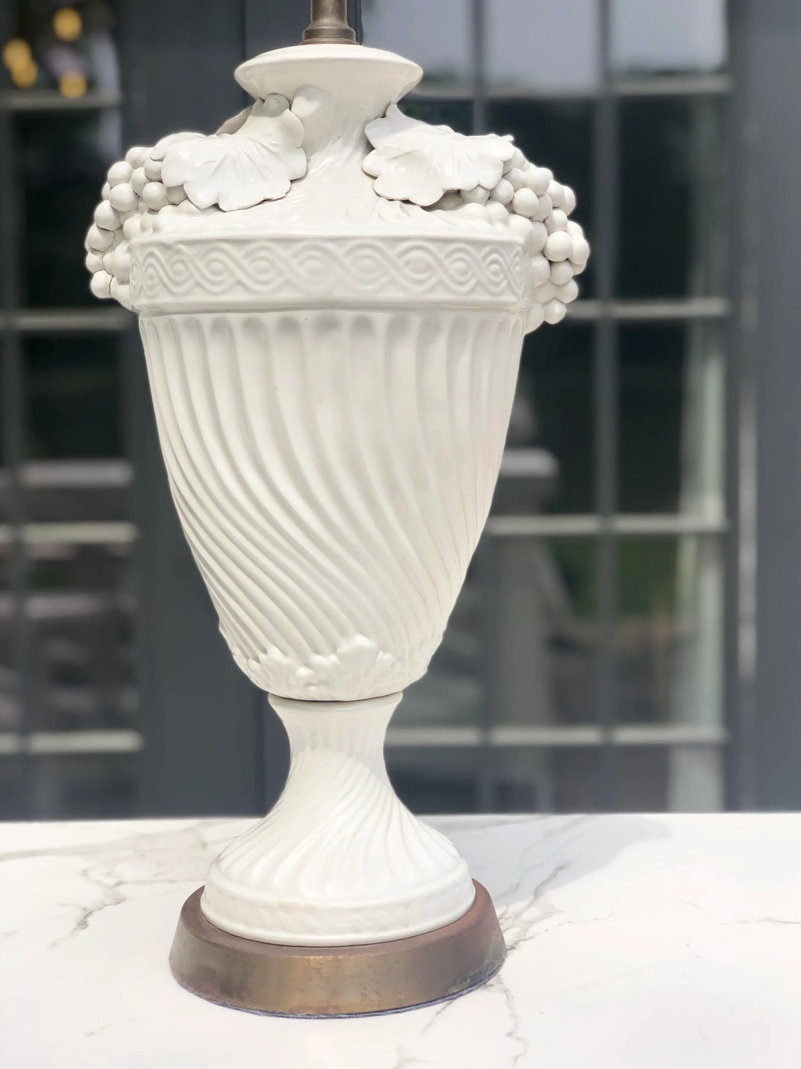 Antique Italian Capodimonte Style Vase Lamp - 2