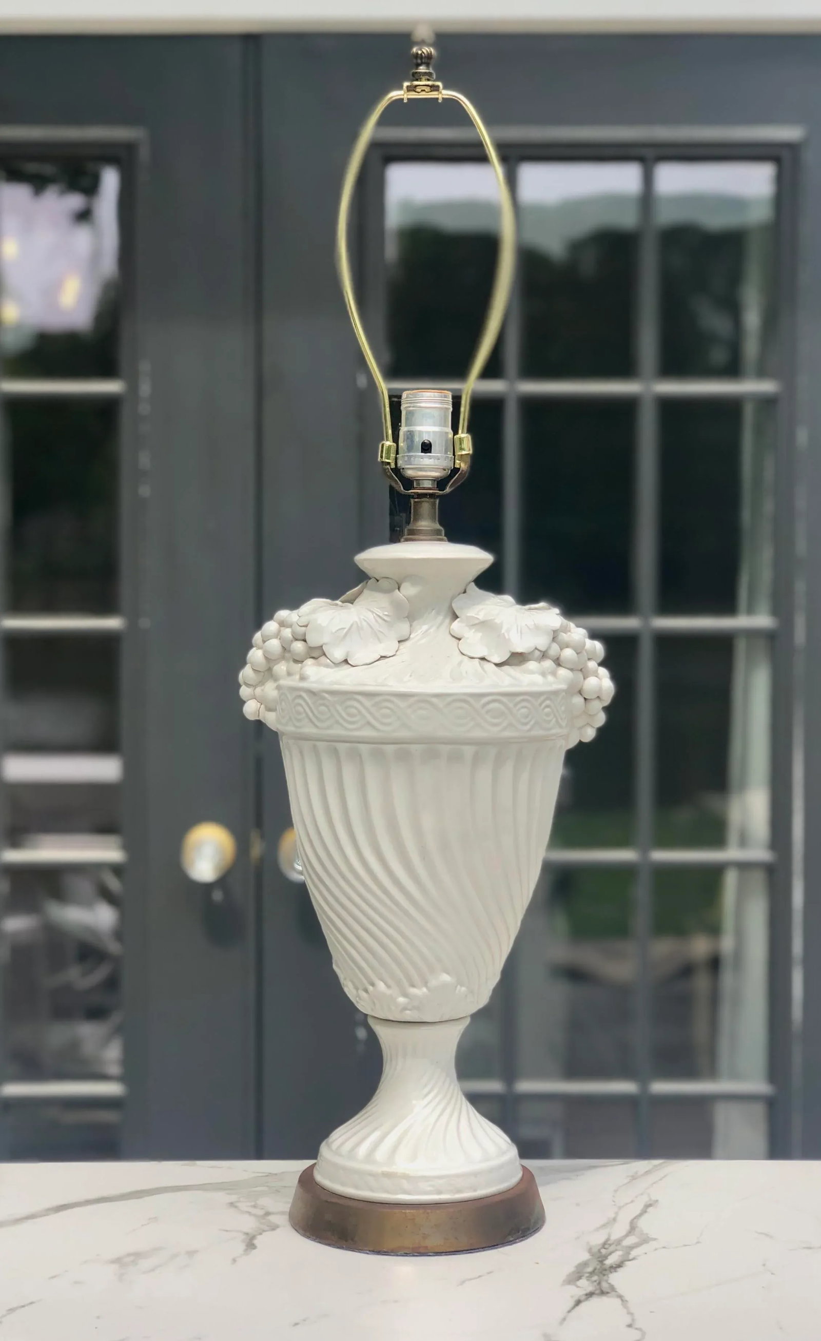 Antique Italian Capodimonte Style Vase Lamp - 5