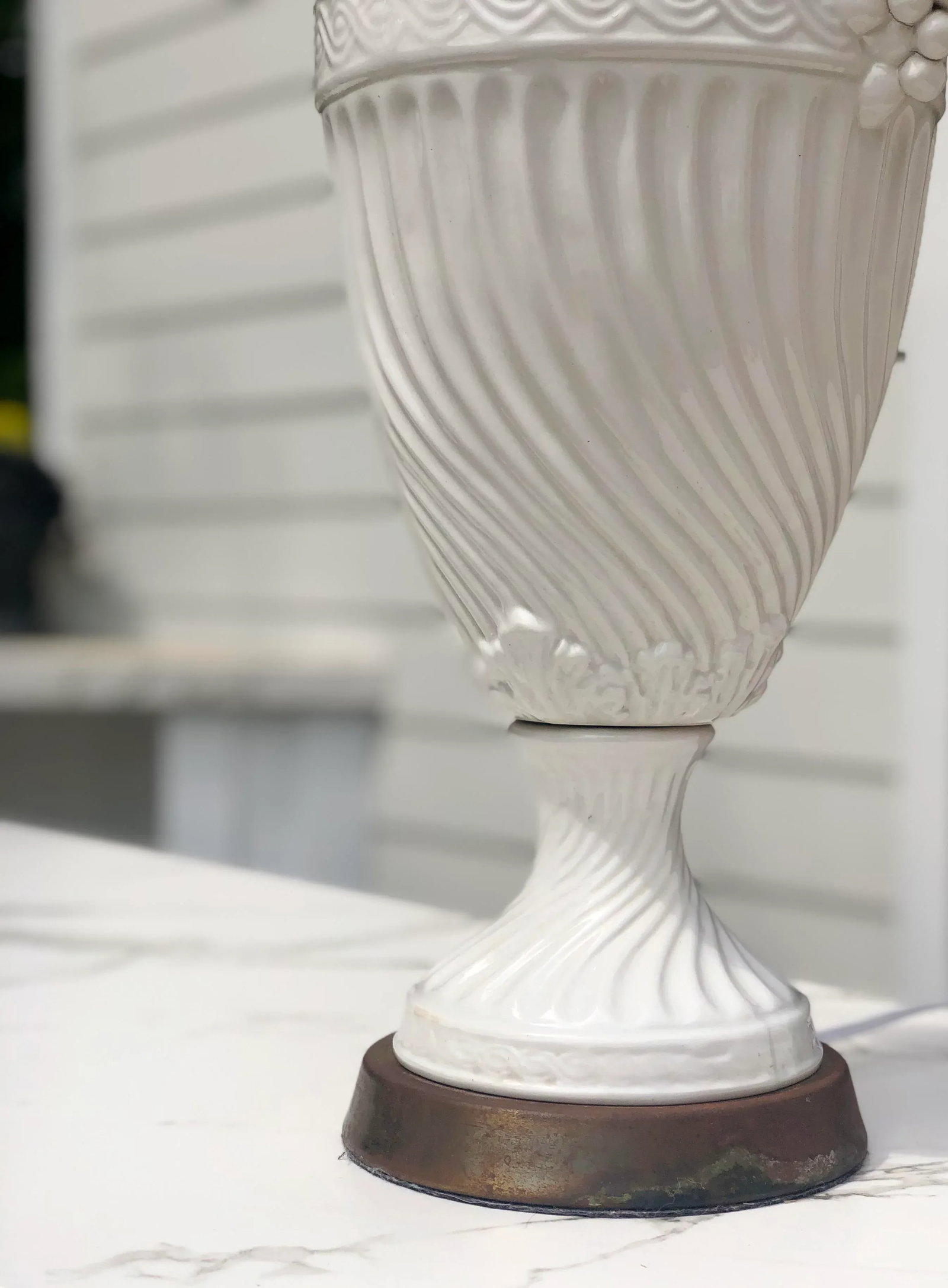 Antique Italian Capodimonte Style Vase Lamp - 6
