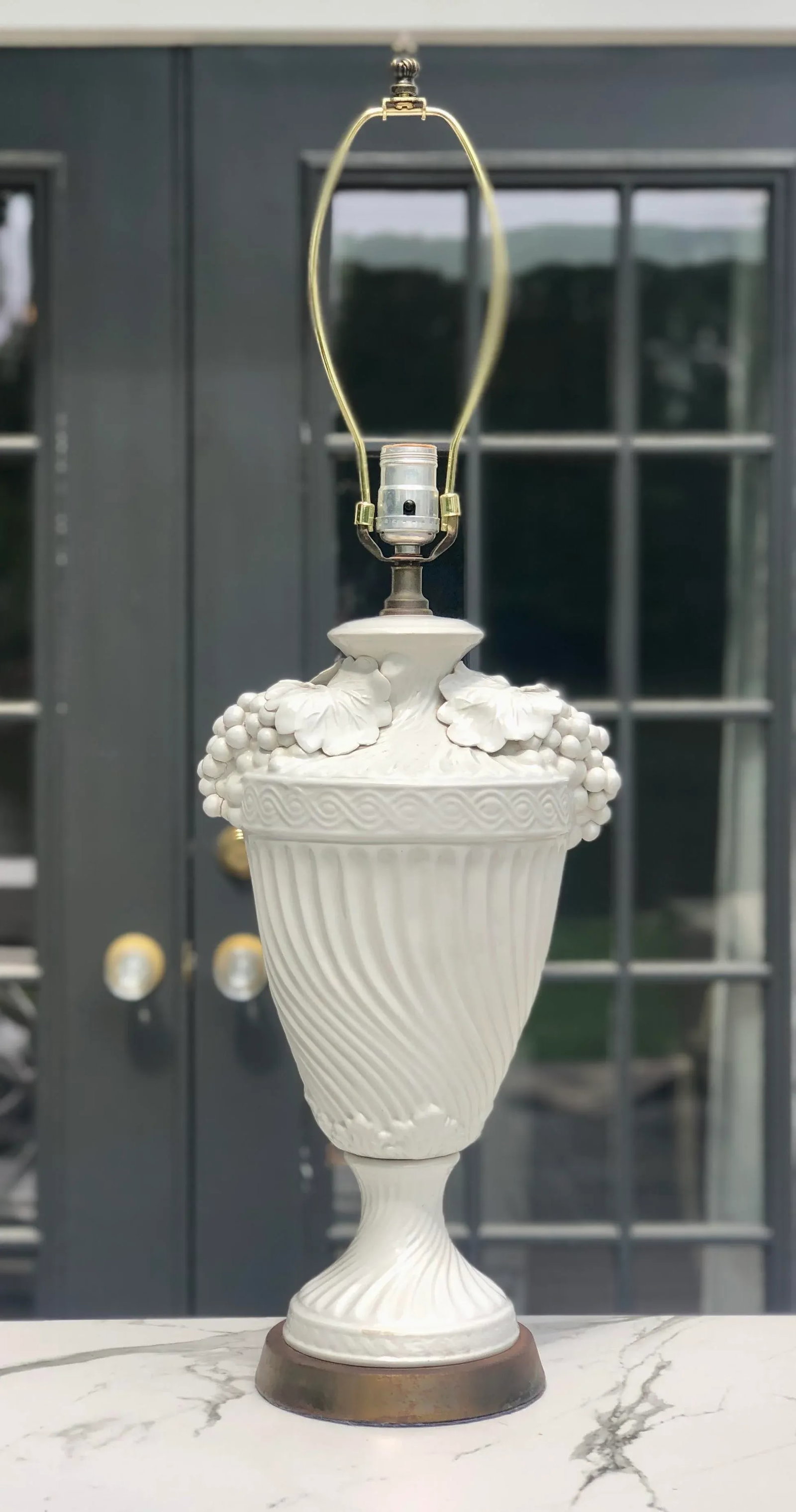 Antique Italian Capodimonte Style Vase Lamp - 8