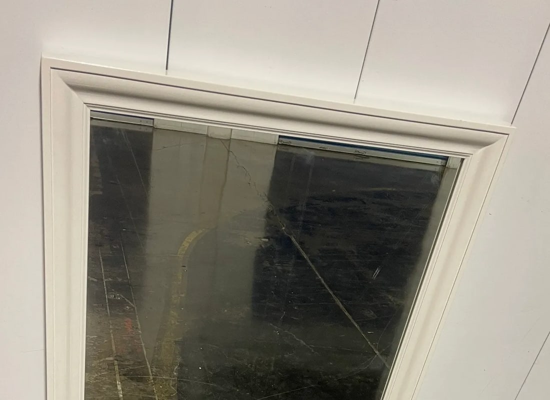 Custom Dressing Mirror in Dove White - 5