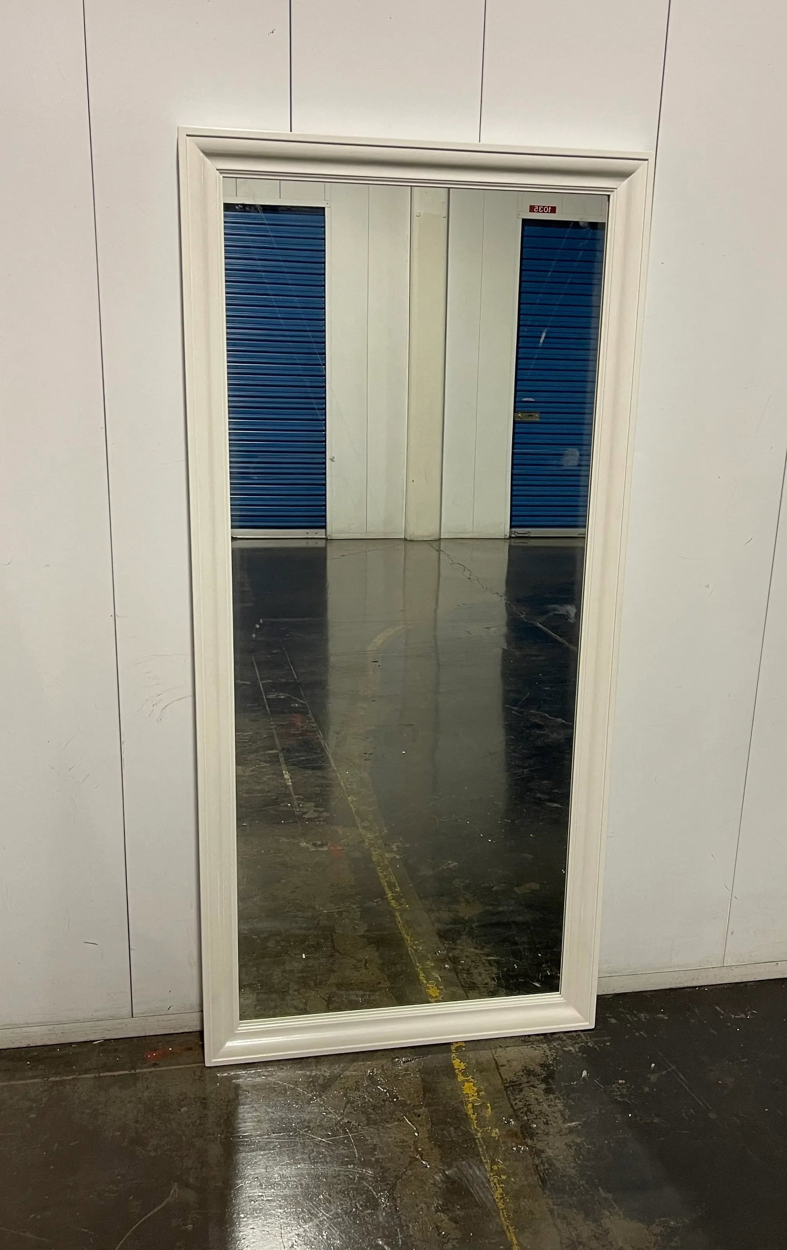 Custom Dressing Mirror in Dove White - 8