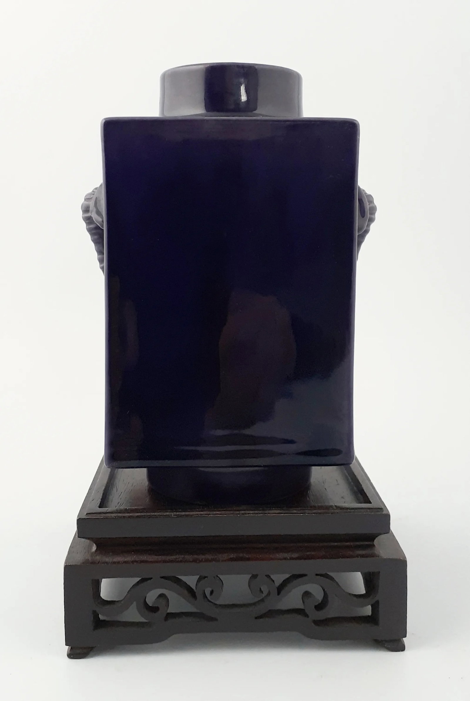 Chinese Porcelain Purple Elphant Head Cong - 10