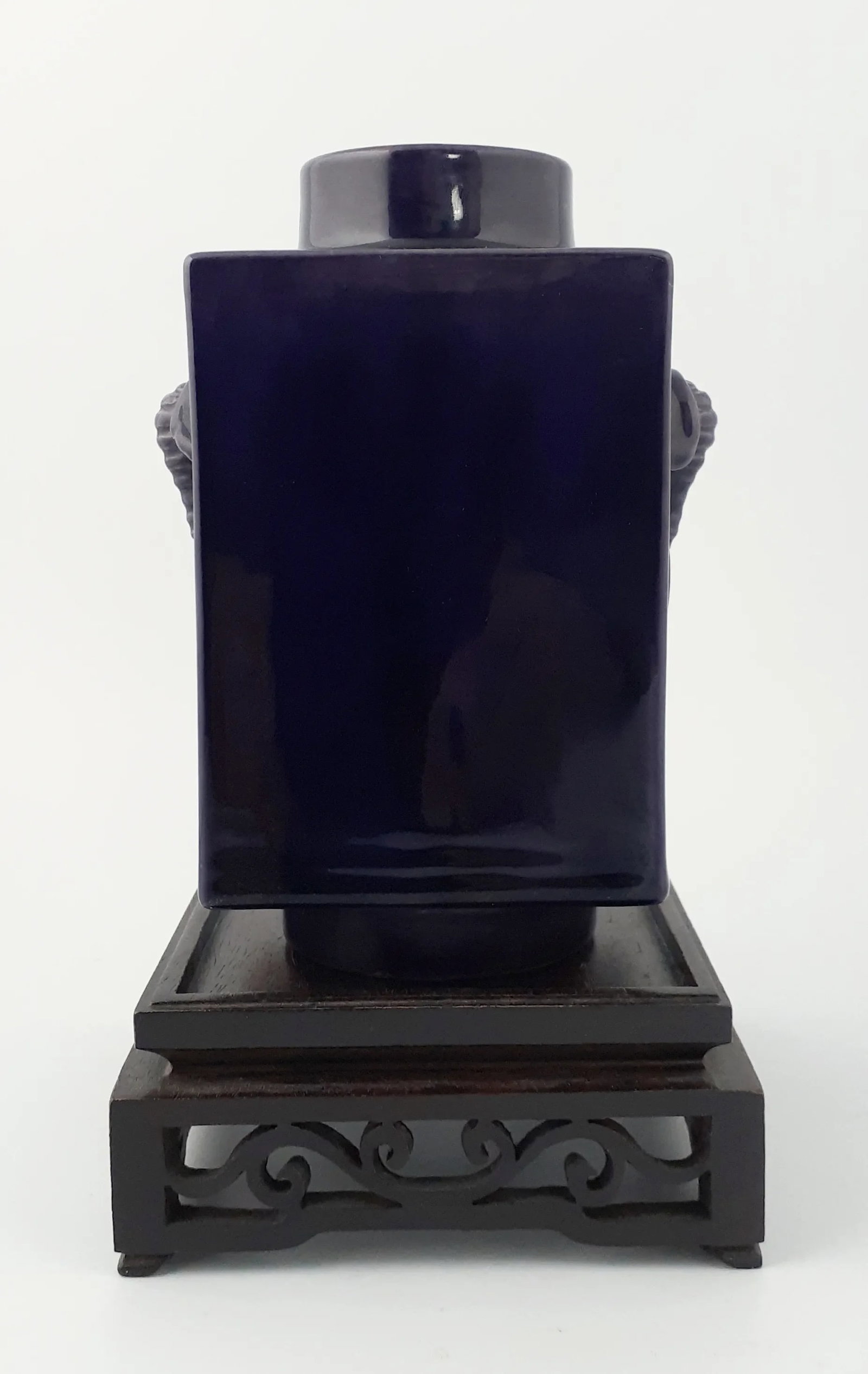 Chinese Porcelain Purple Elphant Head Cong - 7