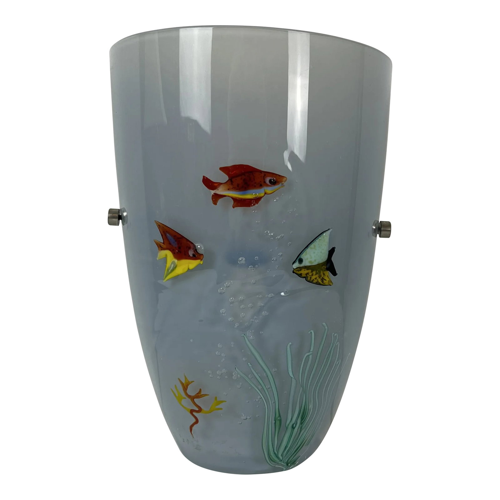 Oggetti Retired Under the Sea Wall Sconce: Amazing mouth blown Oggetti "under the sea" wall sconce. Made in Italy and signed be the artist. These sconce were produced in the early 2000s and now retired. Each one was a little different. When