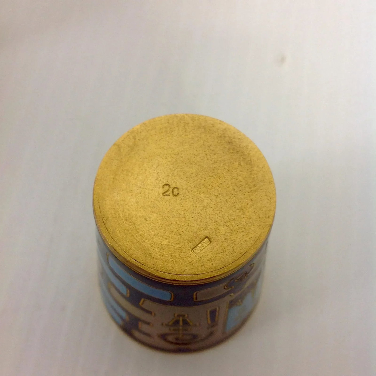 Russian Enameled Gold Vodka Cup - 7