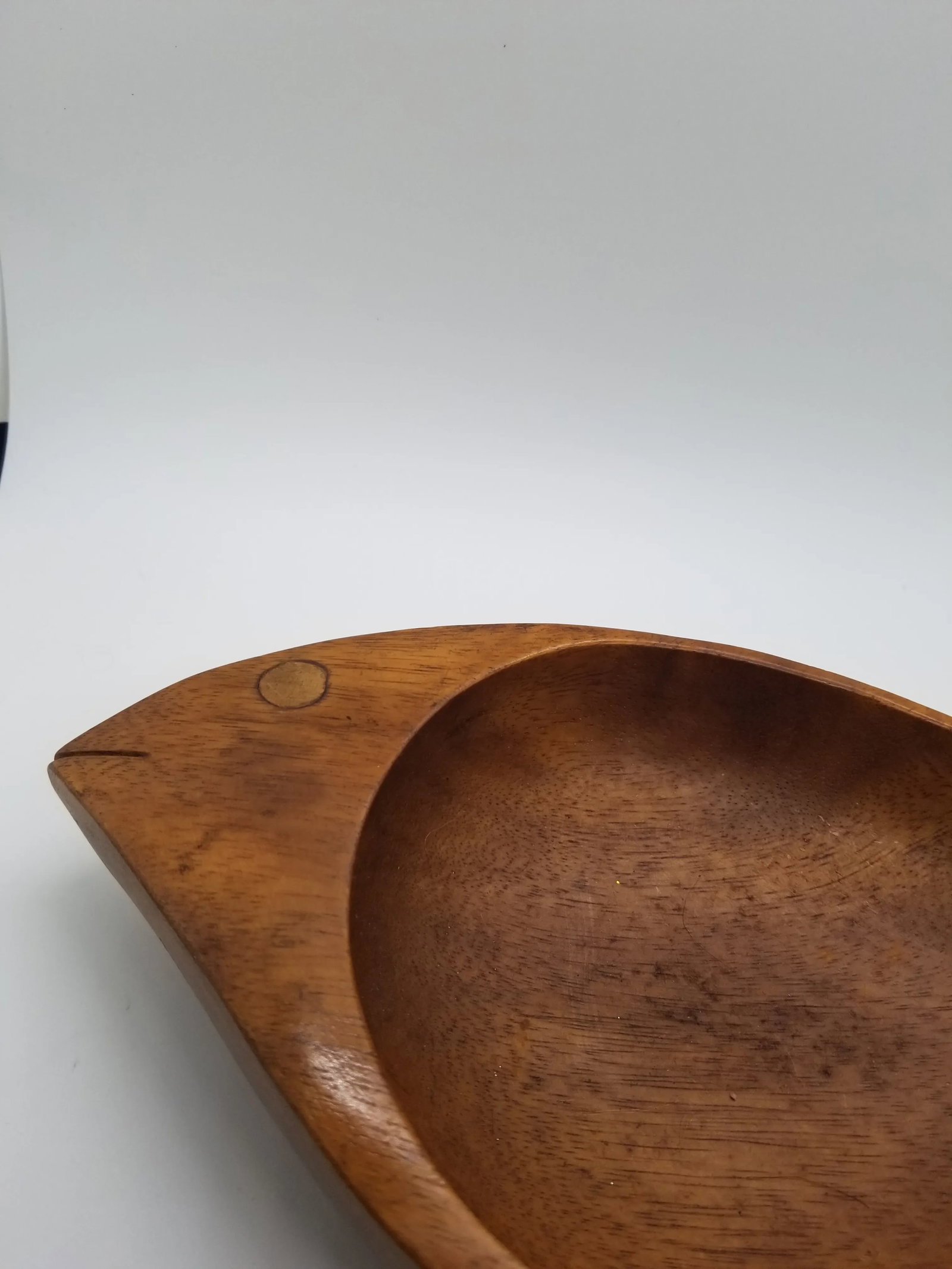 Vintage Kamani Monkeypod Fish Shaped Dish - 2