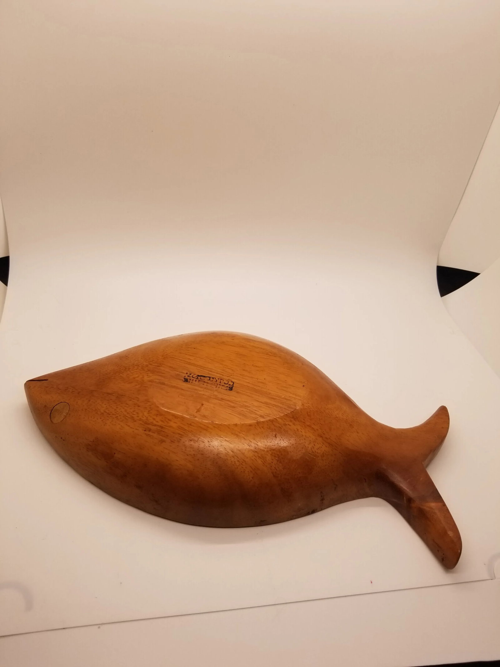 Vintage Kamani Monkeypod Fish Shaped Dish - 3