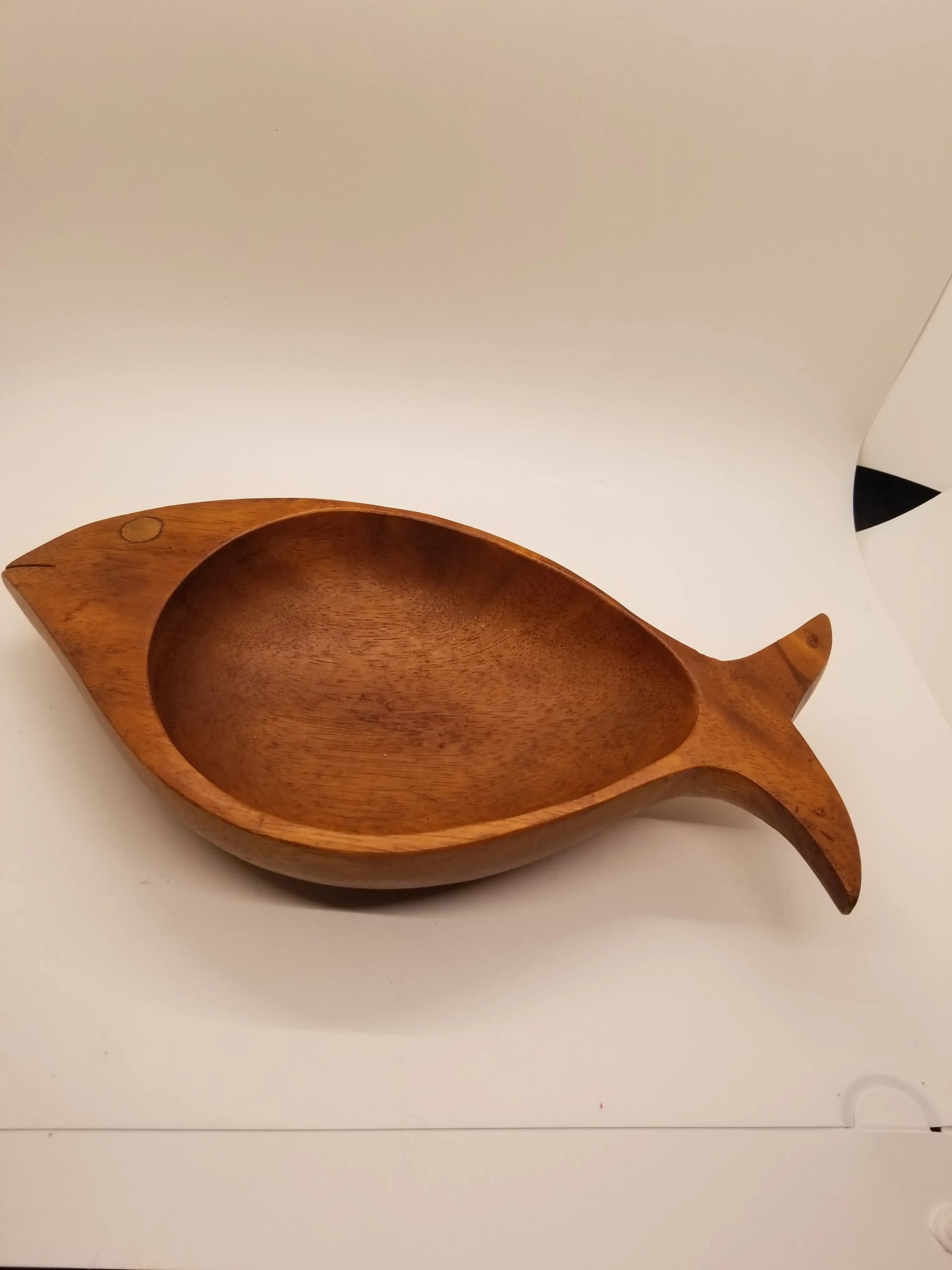 Vintage Kamani Monkeypod Fish Shaped Dish - 5