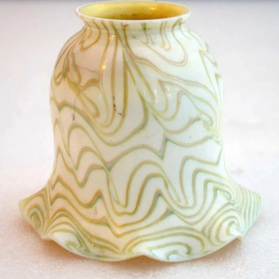 American Steuben Carder Period Art Glass Gold Lamp Shade - 2