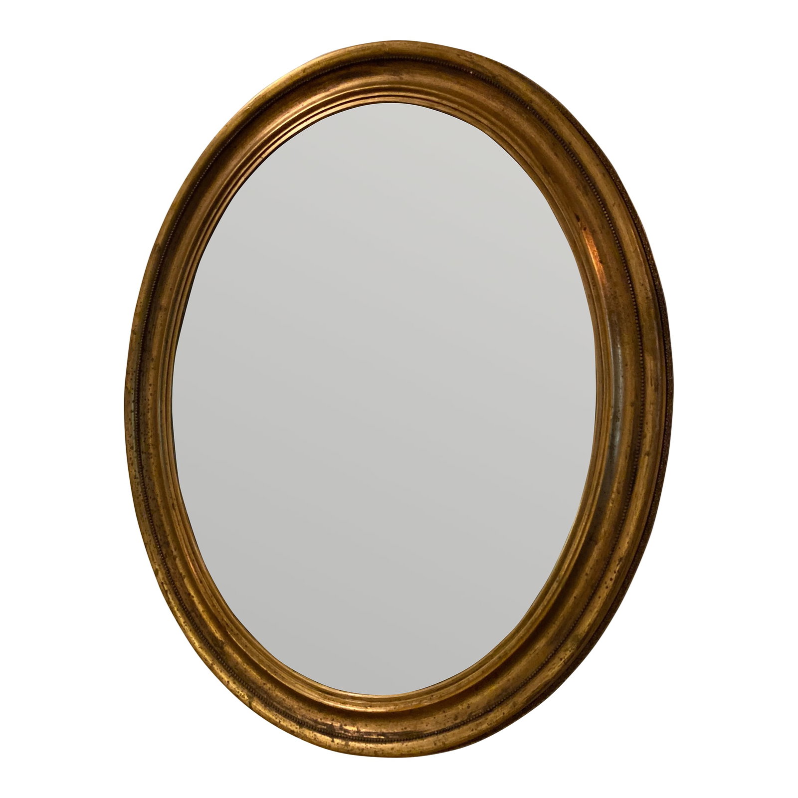 Antique Mirror Oval Round Mantle Sideboard: Oval Round Mirror Foyer Entryway Sideboard Vintage. This beautiful Oval Round Mirror will enhance all decorating styles. The striking beading detail gives any home area that extra touch! A perfect
