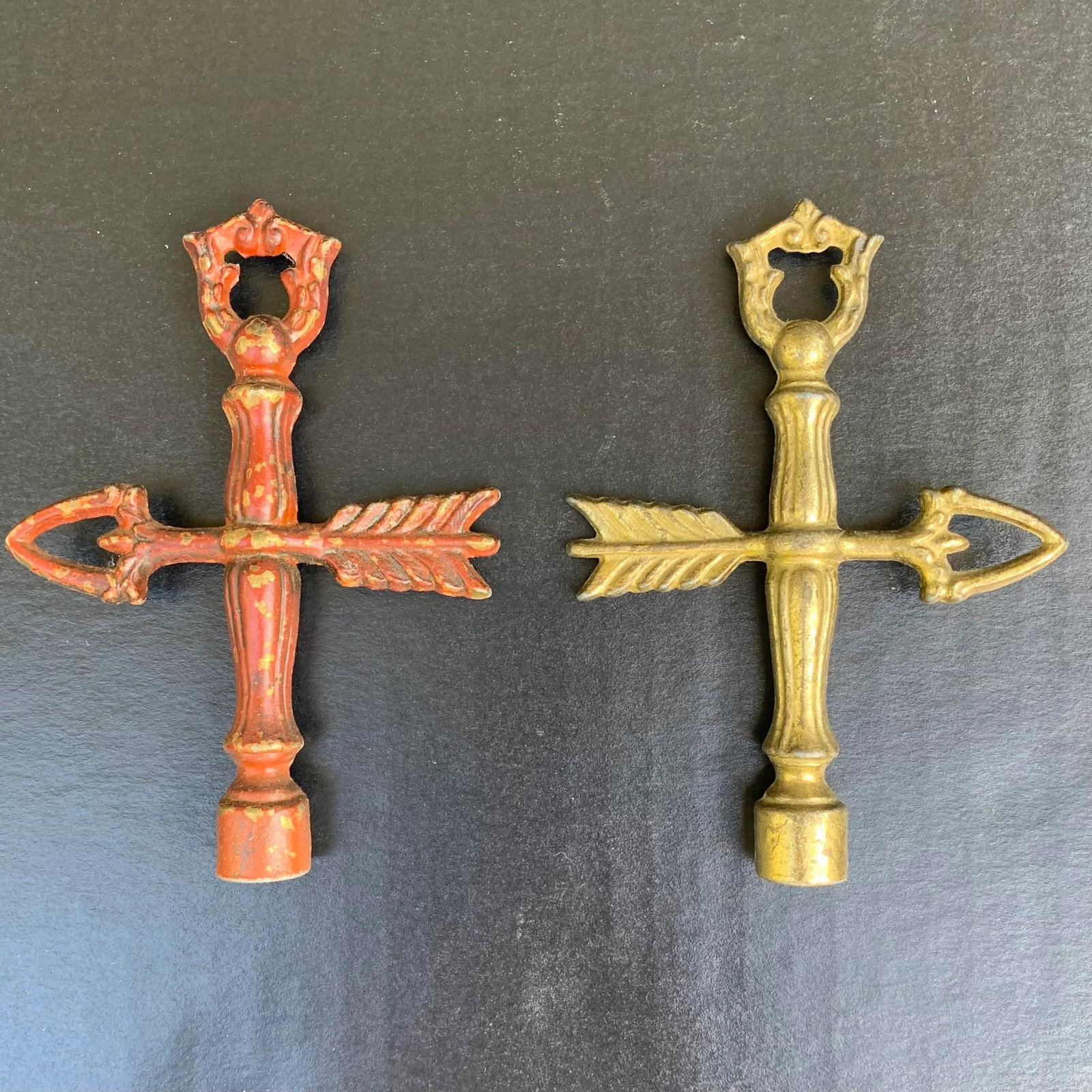 Vintage Brass Bouillotte Lamp Shade Arrow Finial - 4