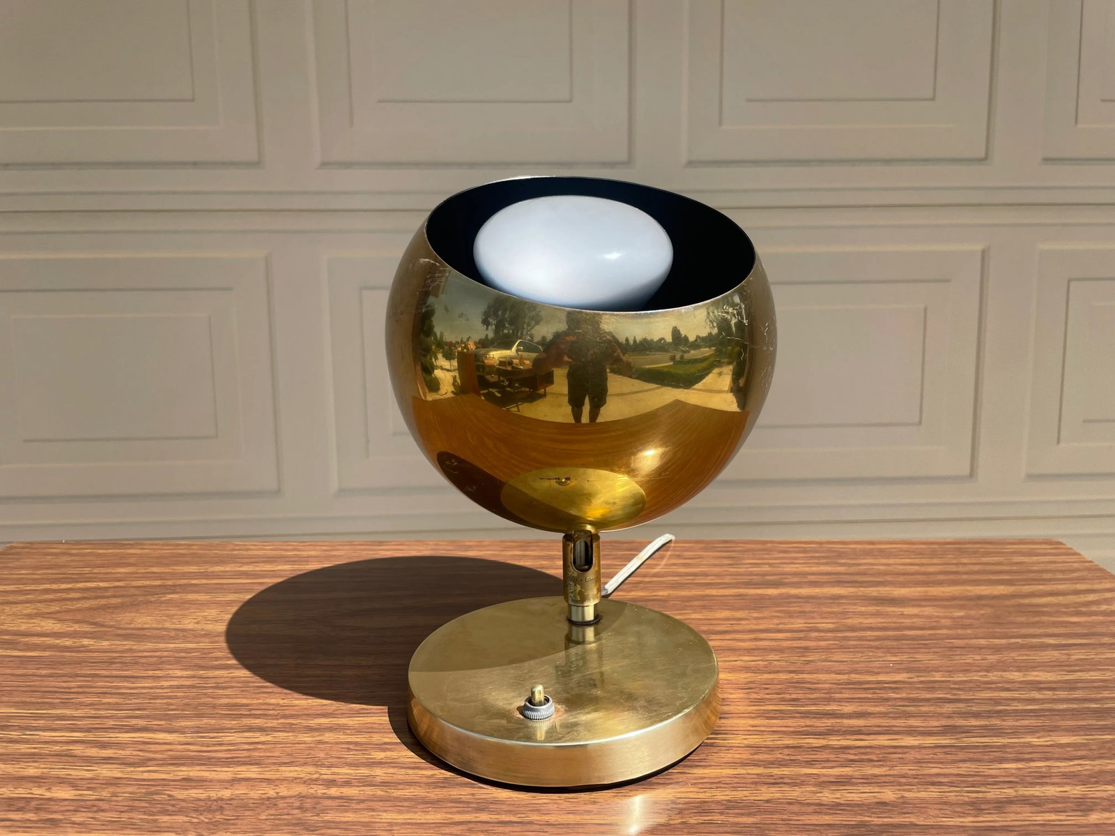 Vintage 1960s Brass Lamp - 4