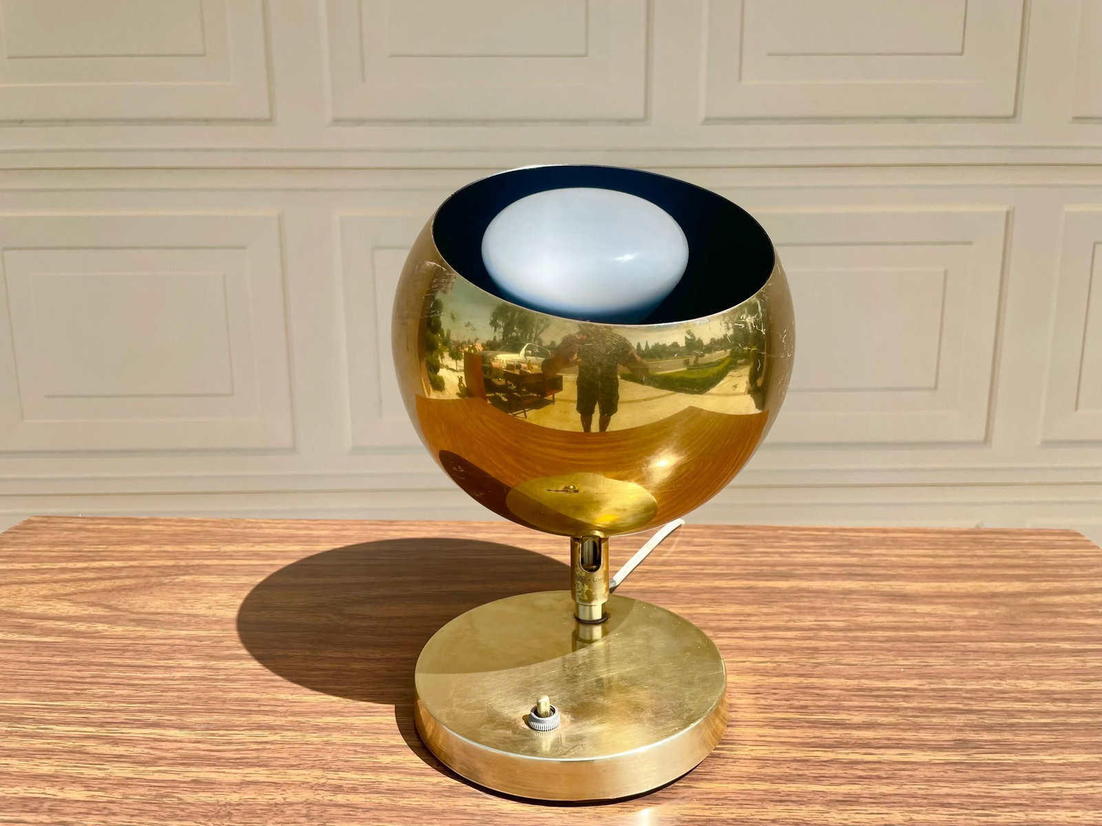 Vintage 1960s Brass Lamp - 5