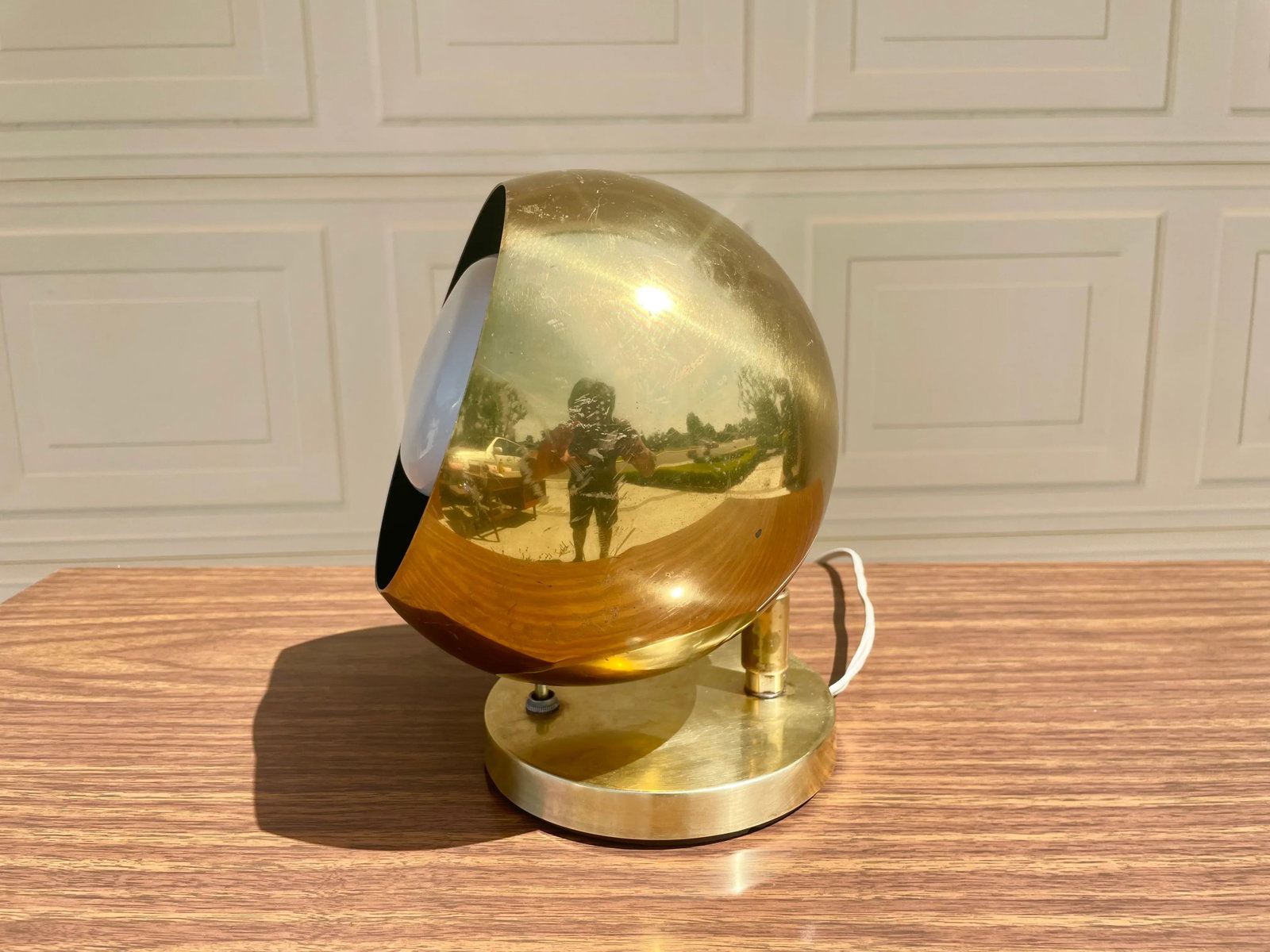 Vintage 1960s Brass Lamp - 8