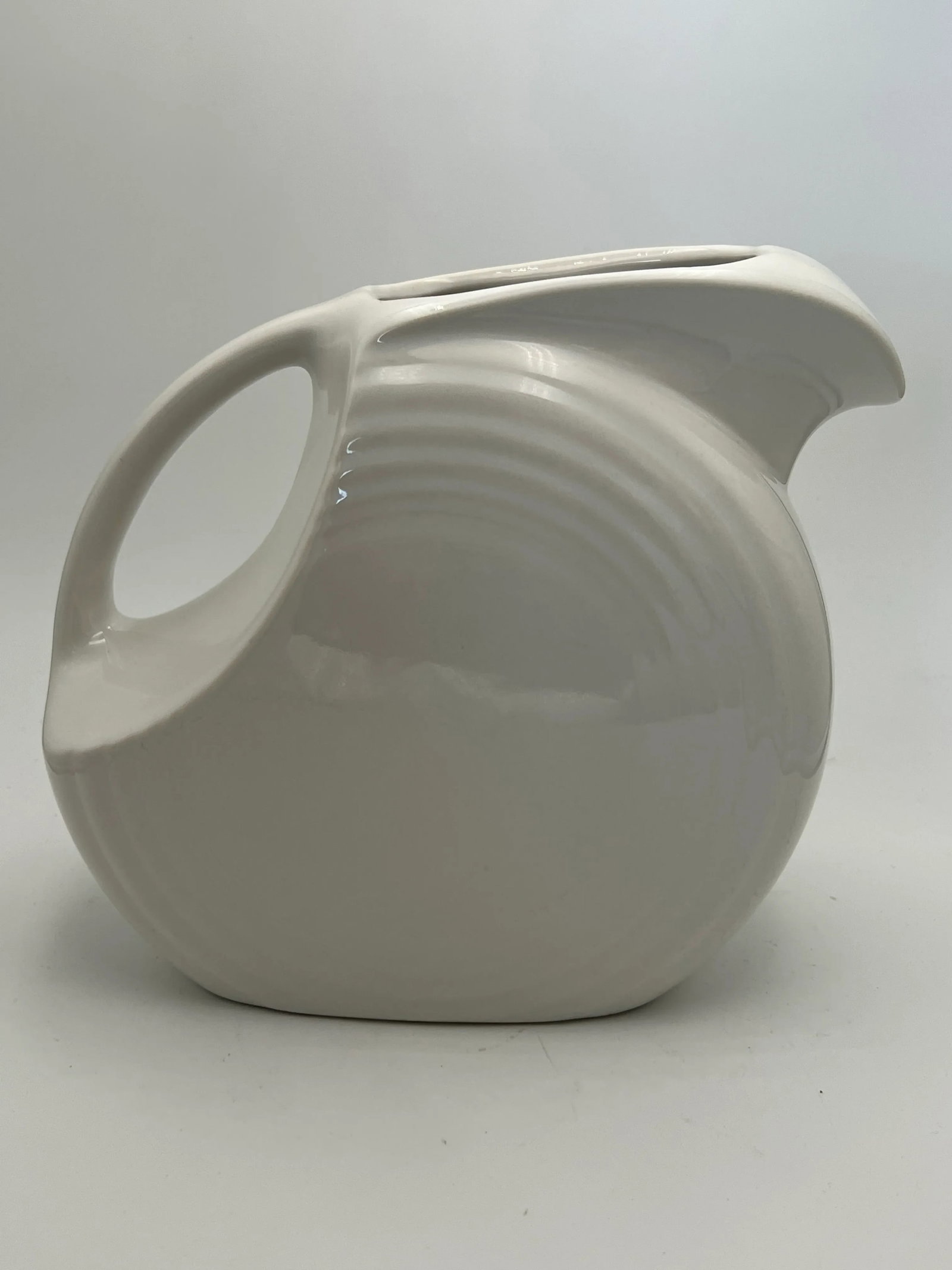 Fiestaware Fiesta Large White Pitcher - 4