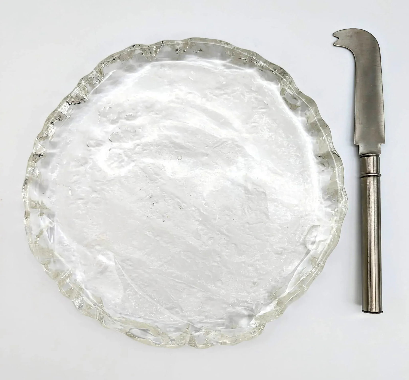 1950s Swedish Glass Cheese Platter - 11