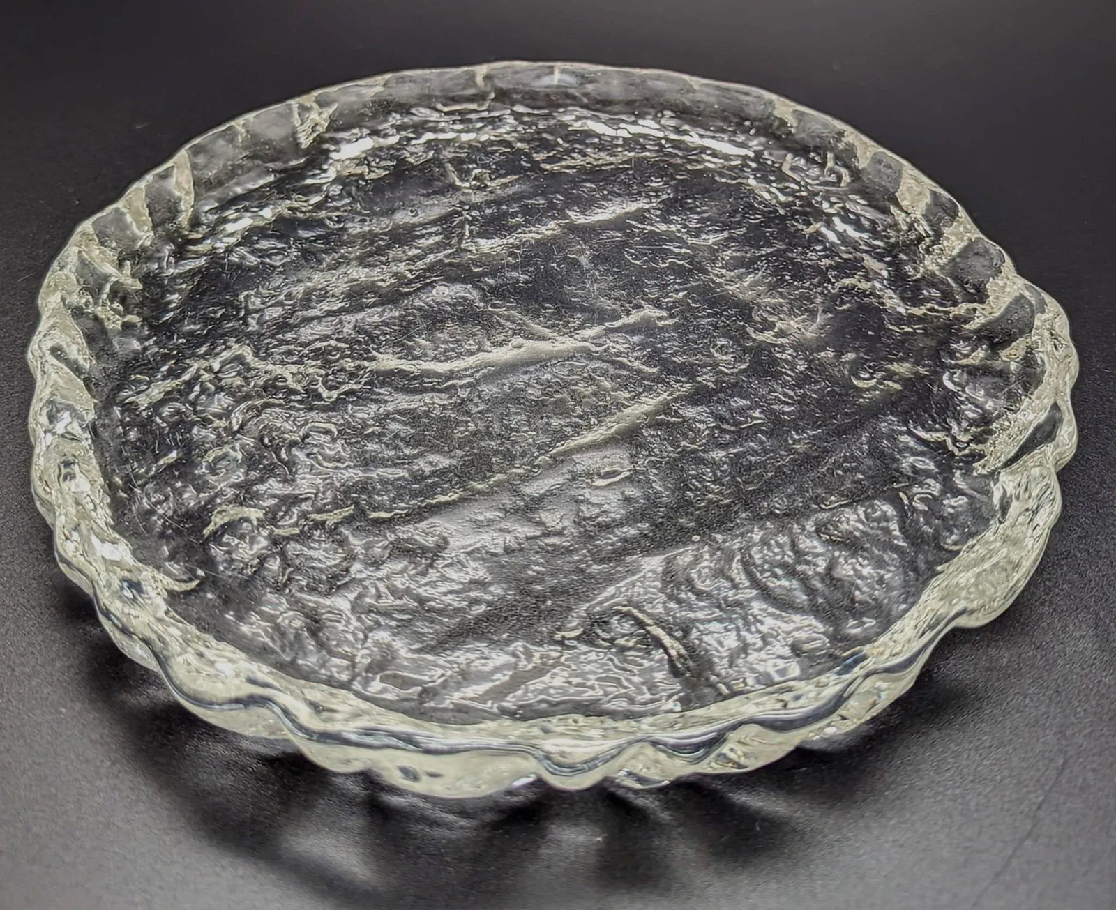 1950s Swedish Glass Cheese Platter - 3