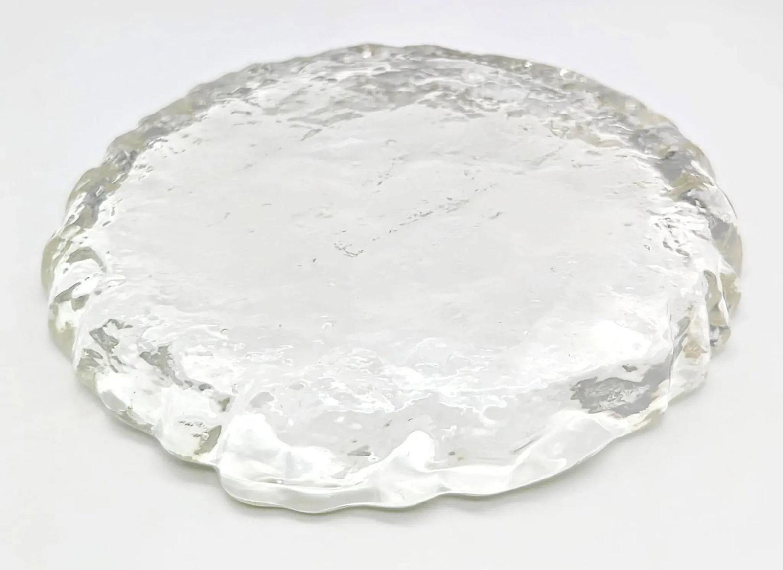 1950s Swedish Glass Cheese Platter - 4