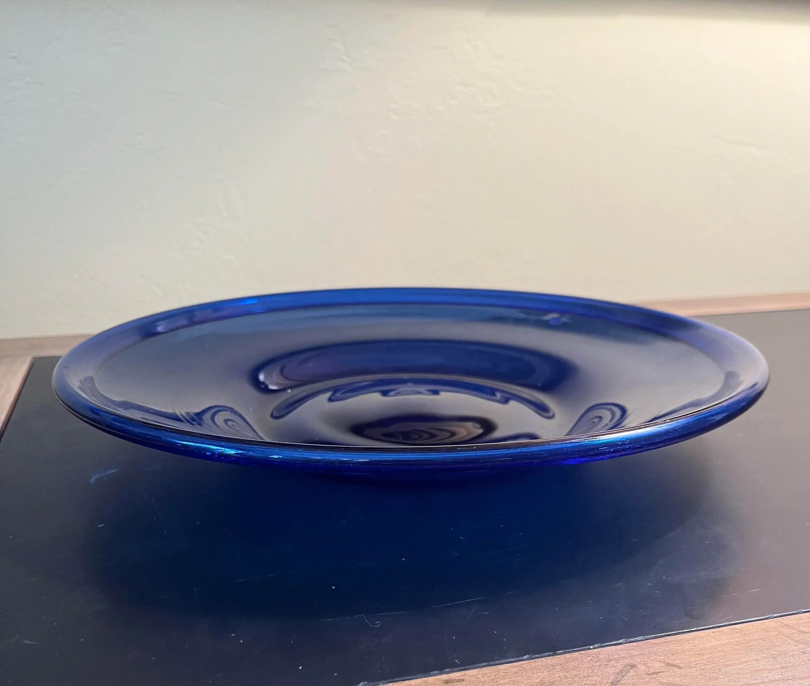 Cobalt Blue Glass Serving Dishes- Set of 2 Vintage - 4