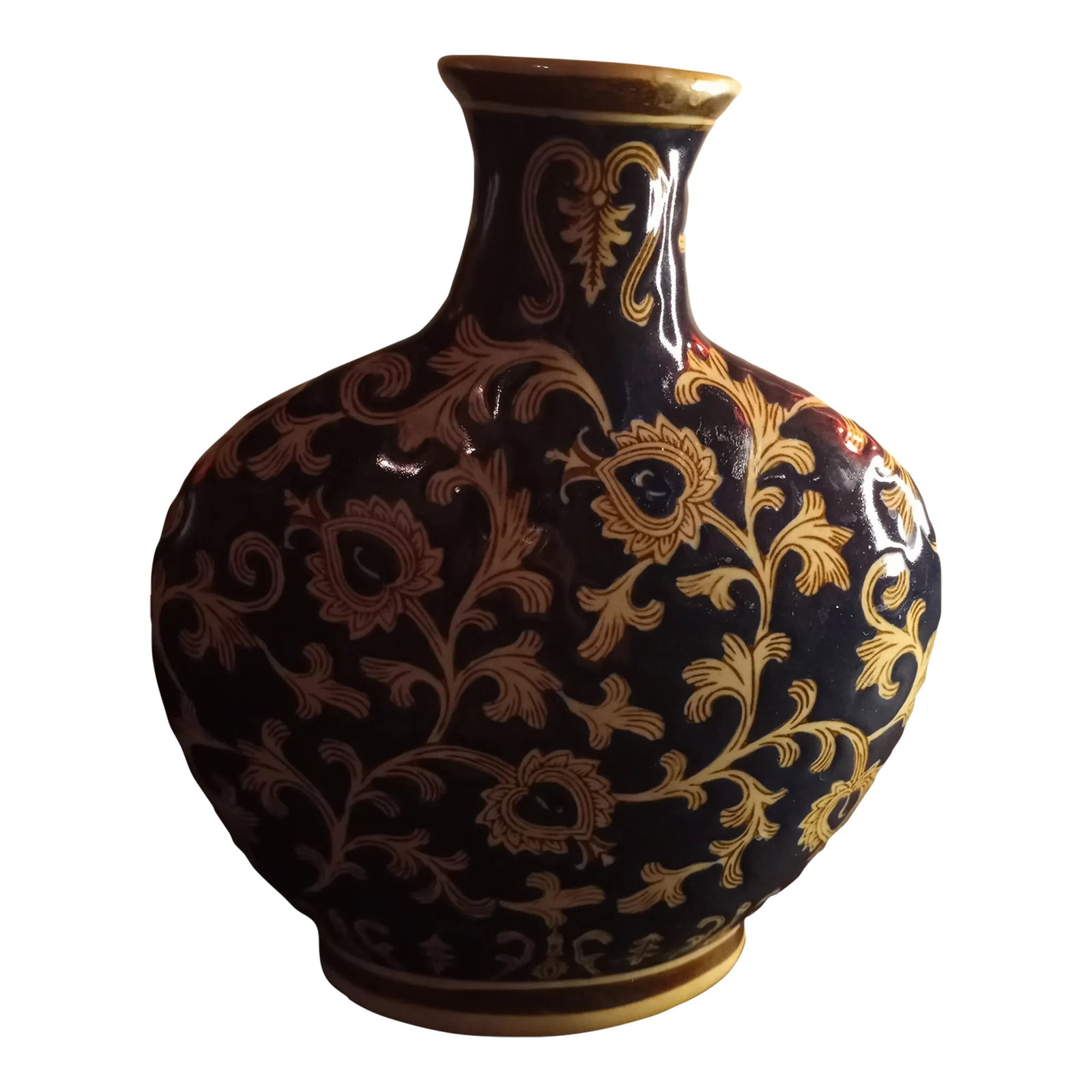 1960s Cobalt Blue Moon Flask Vase: This is a Cobalt Blue 9" Moon Flask Vase Procured at auction BOX E Condition: Alterations: Original Condition Unaltered Imperfections: Some Imperfections Condition Notes: No chips or cracks Materials
