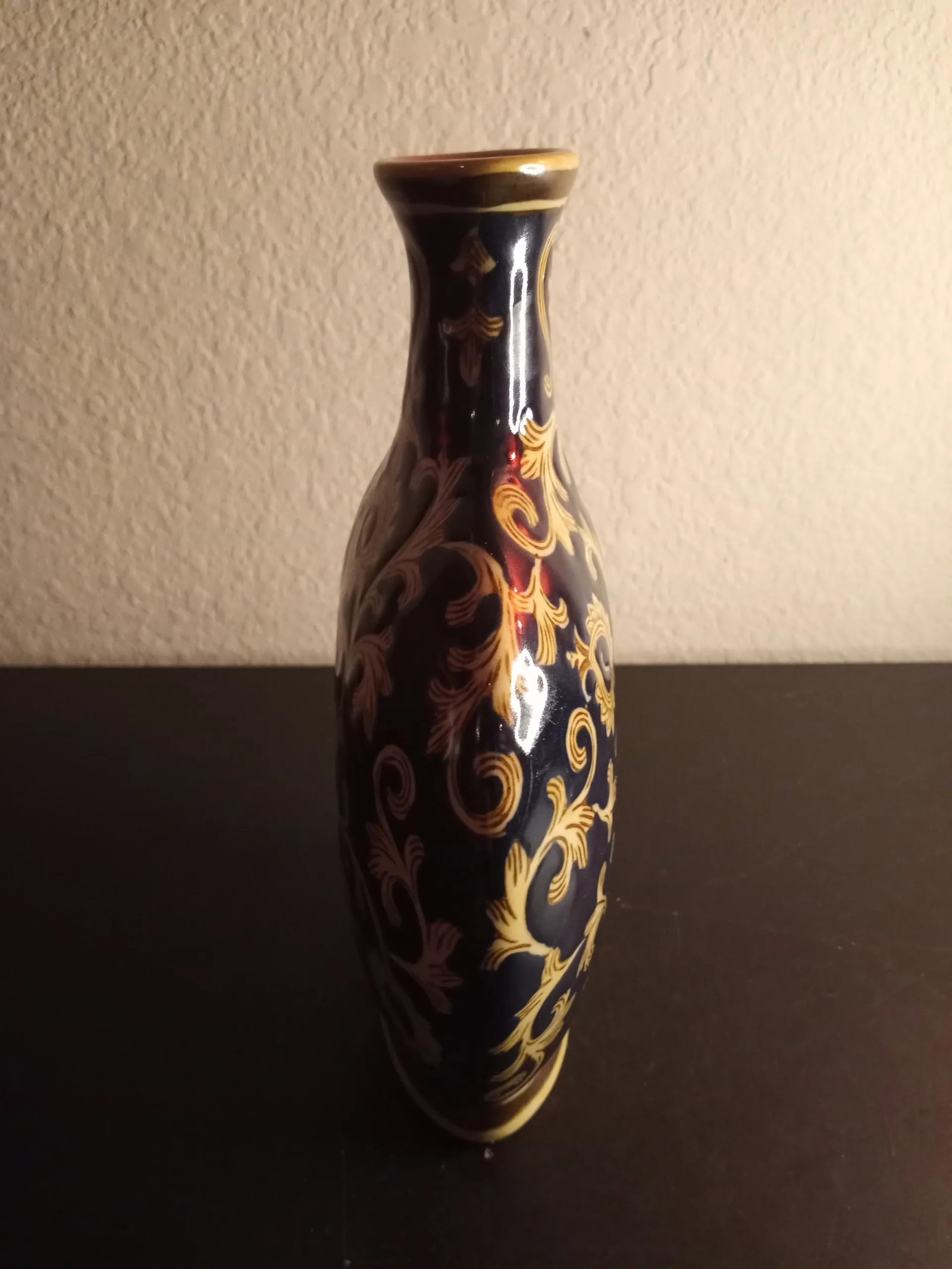 1960s Cobalt Blue Moon Flask Vase - 2