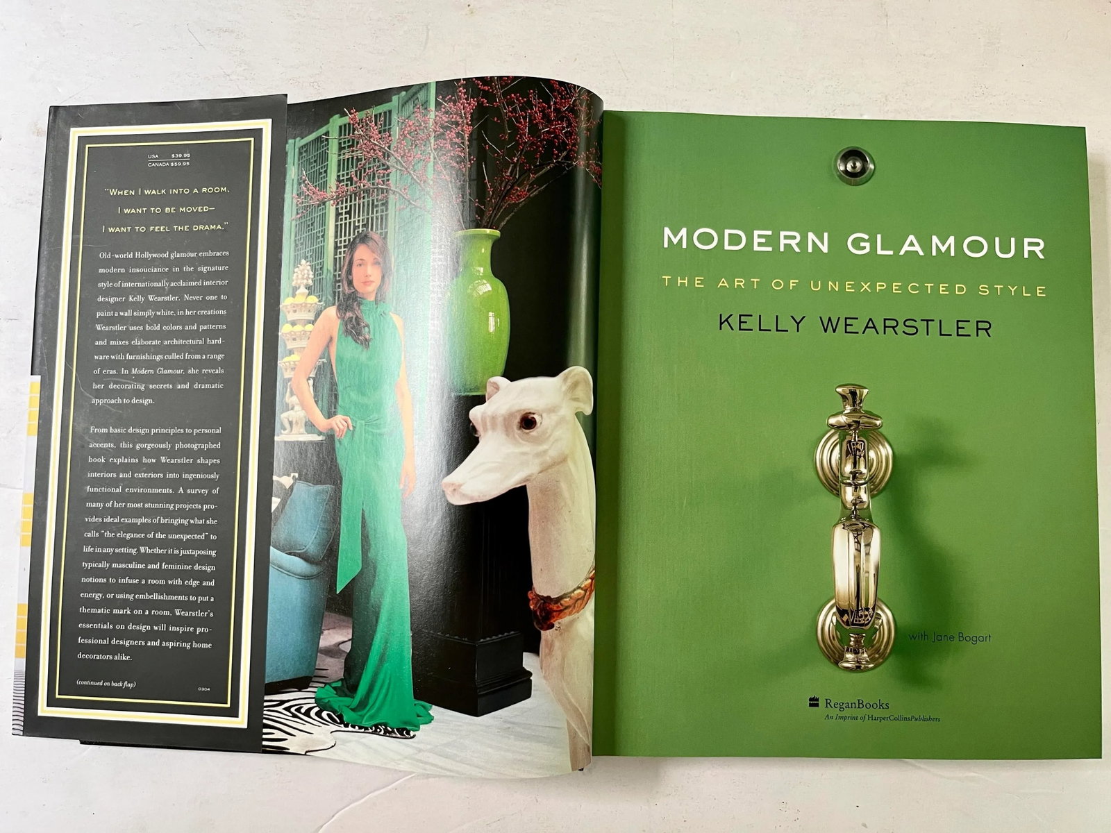 2004 "Modern Glamour: The Art of Unexpected Style" First Edition Book by Kelly Wearstler - 2