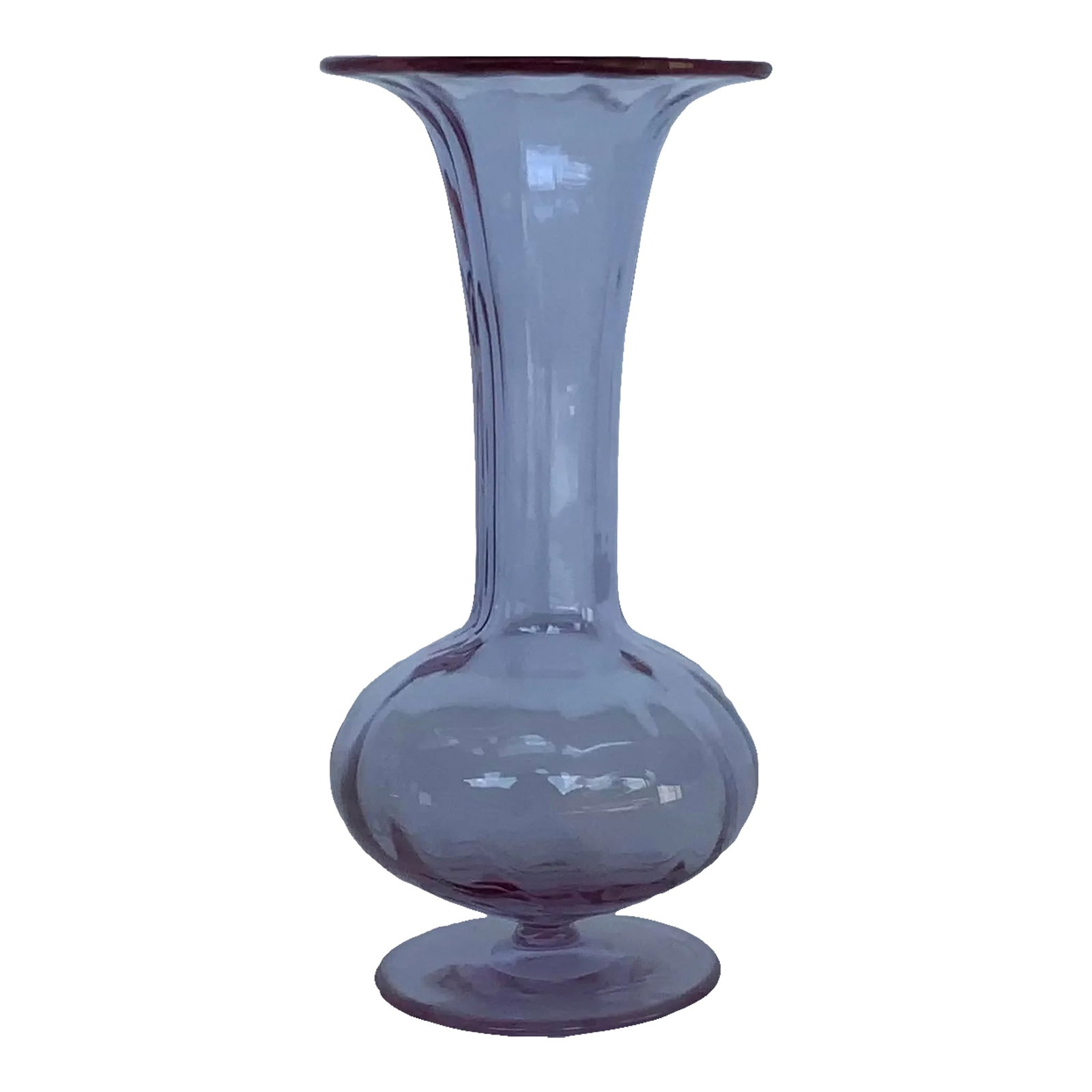 Vintage Moser Alexandrite Art Glass Vase: Elegant timeless Vintage Moser Alexandrite Art Glass Vase, all the photos are shot outside except the last one, it is indoors in incandescent lighting, circa 1920's Condition: Imperfections: Some