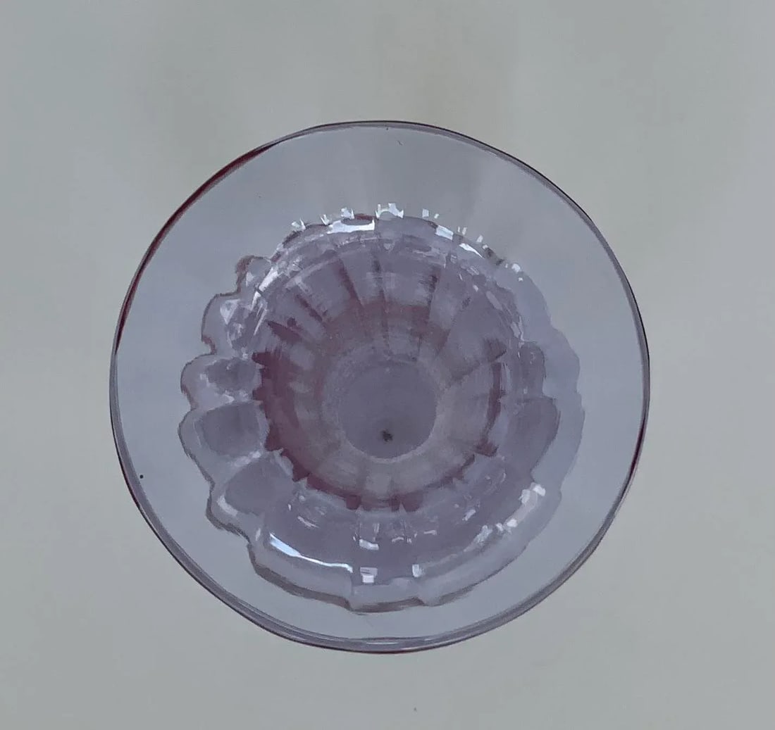 Vintage Moser Alexandrite Art Glass Vase - 2