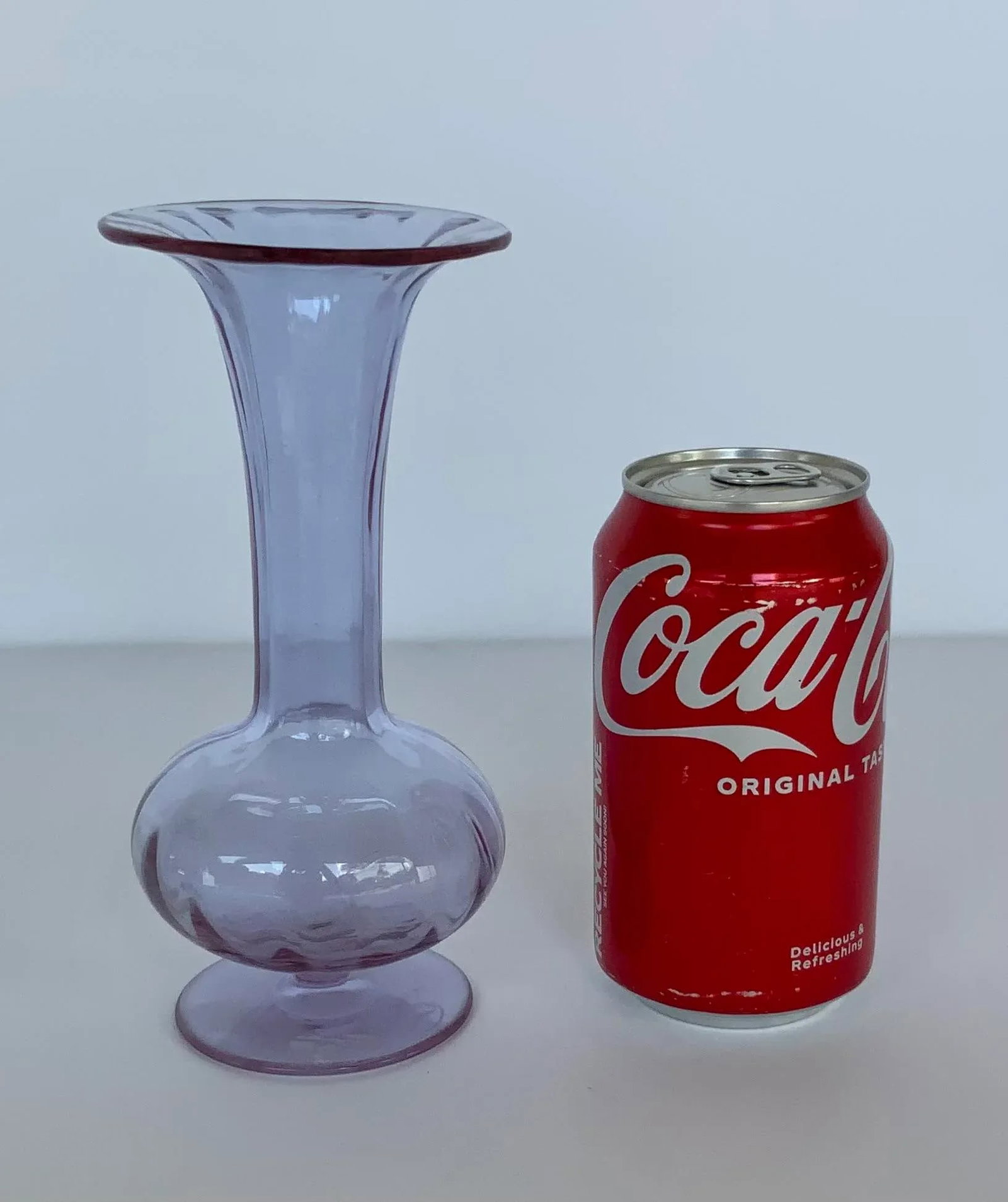 Vintage Moser Alexandrite Art Glass Vase - 5