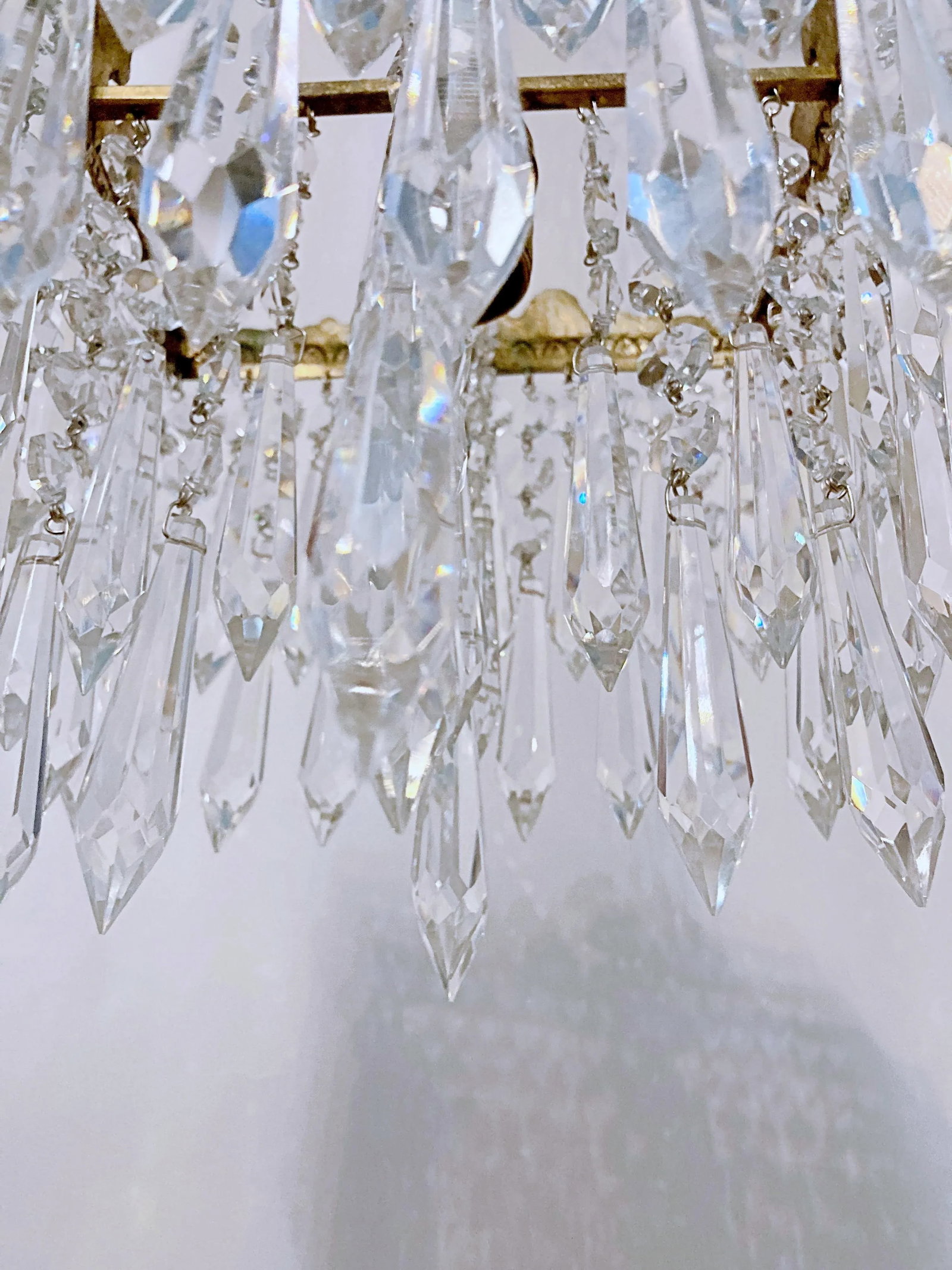 1920's Italian Brass Rim Chandelier - 7