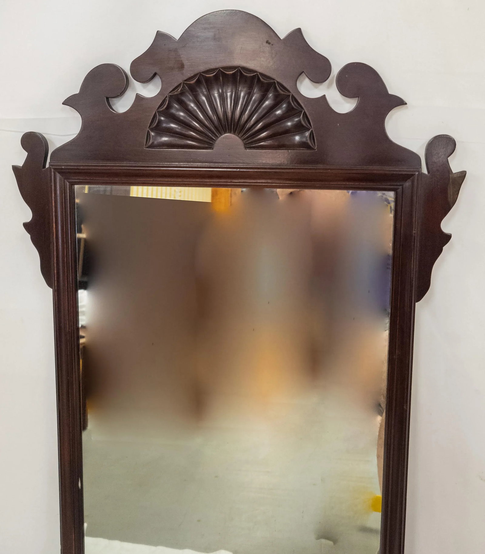 Vintage Mid 20th Century Mahogany Chippendale Style Mirror by Kaplan - 3