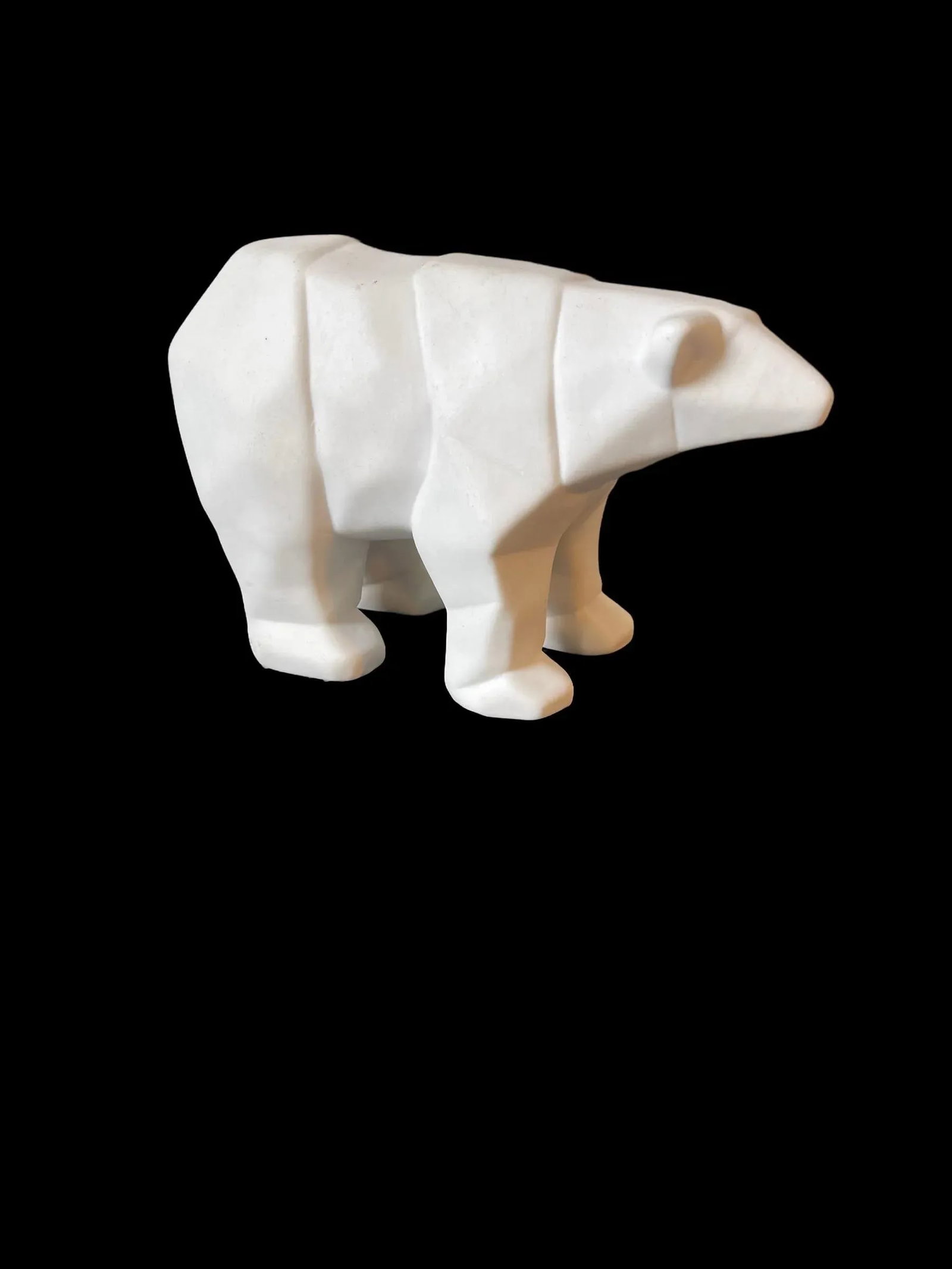 Mid 20th Century Cubist Ceramic Polar Bear Sculpture - 2