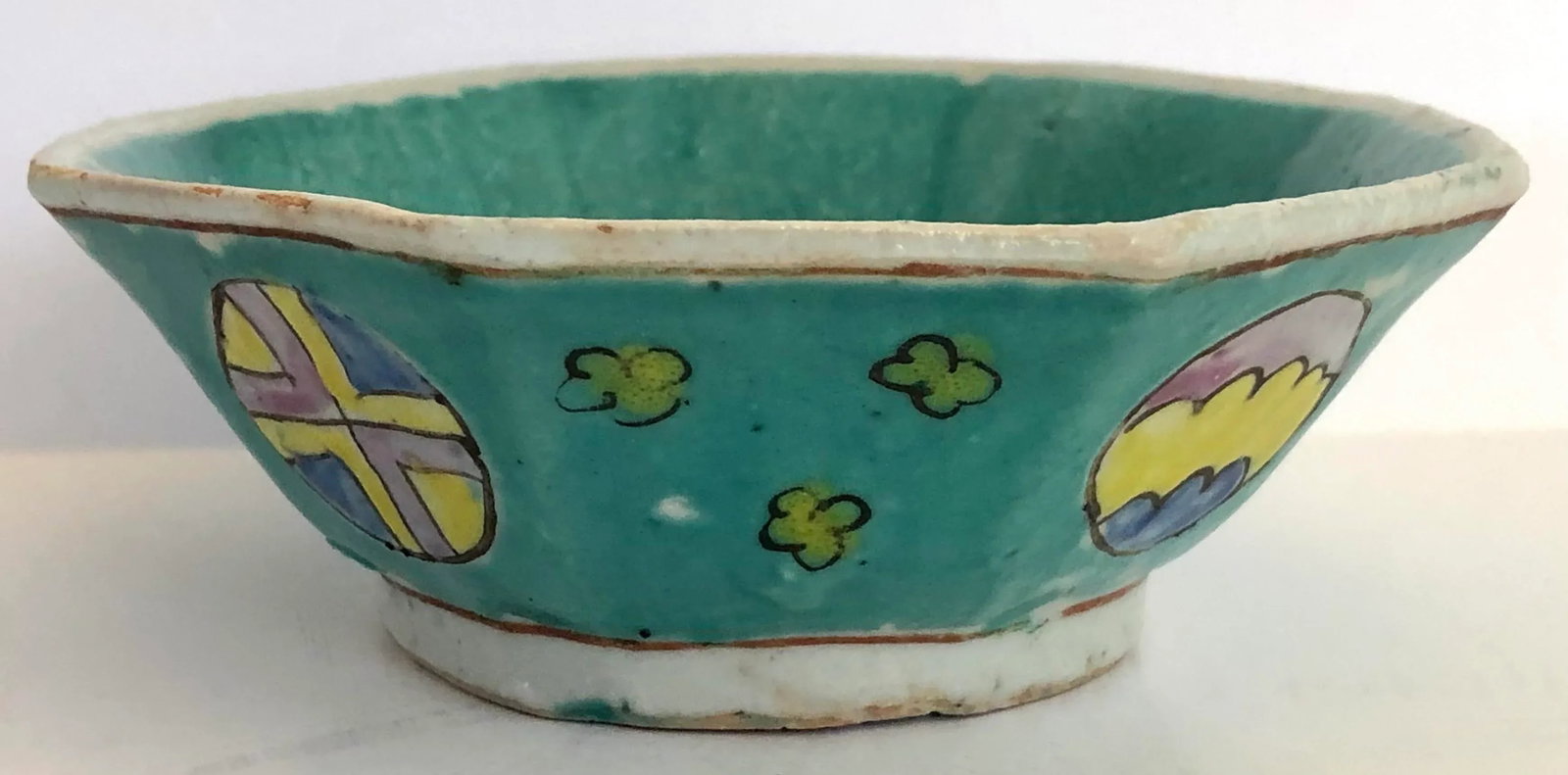 Export Chinese Octagon Rice Bowls, Set of 8 - 2
