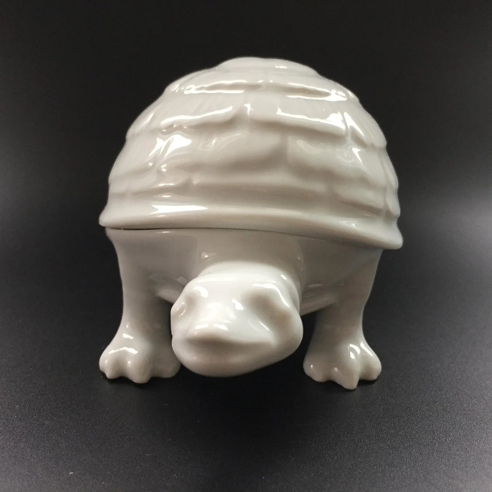 Vintage French Limoges Charles Field Haviland Tortoise Box With Flower Petals Lid - 3