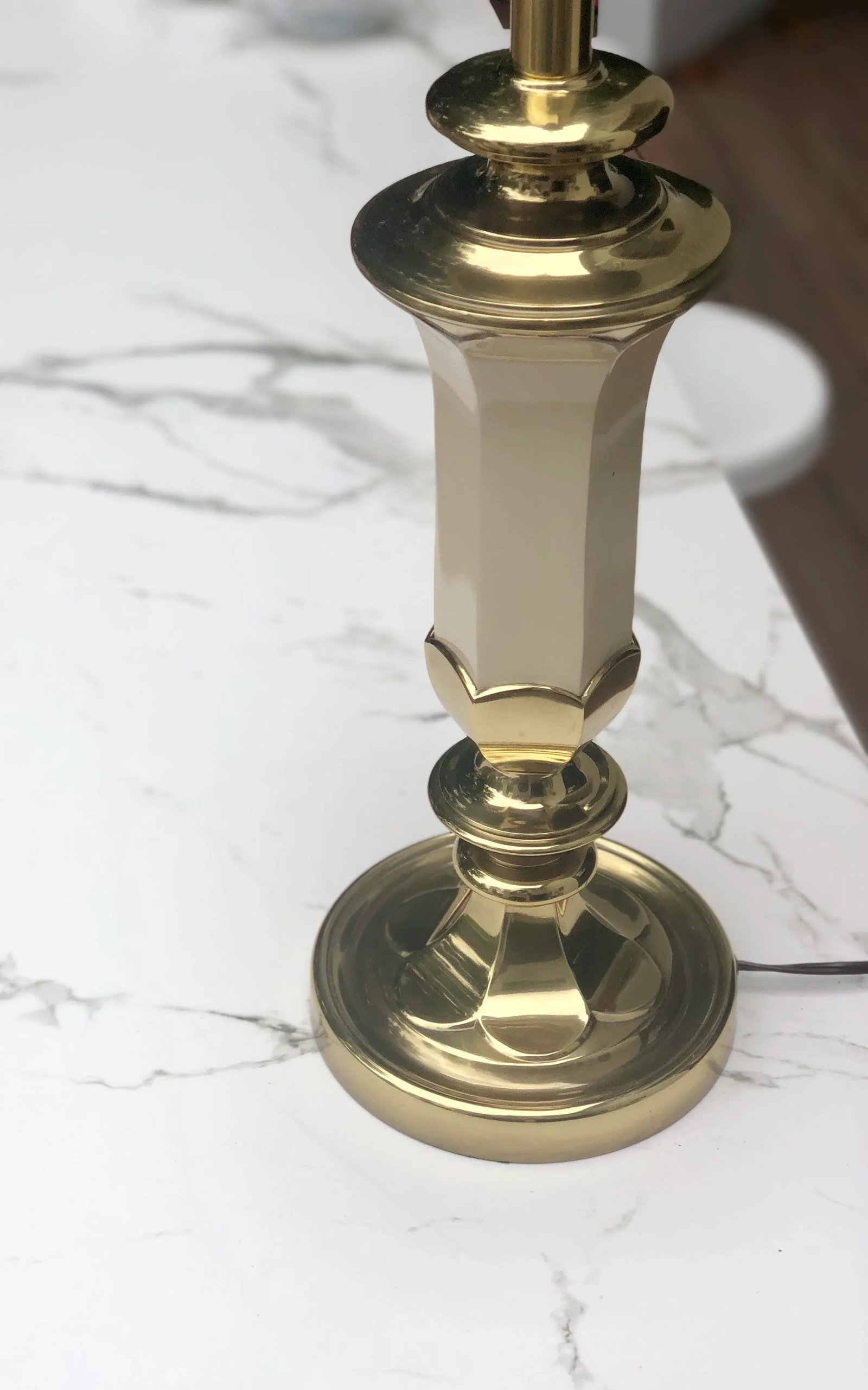 Stiffel Mid-Century Brass Tulip Lamp - 3
