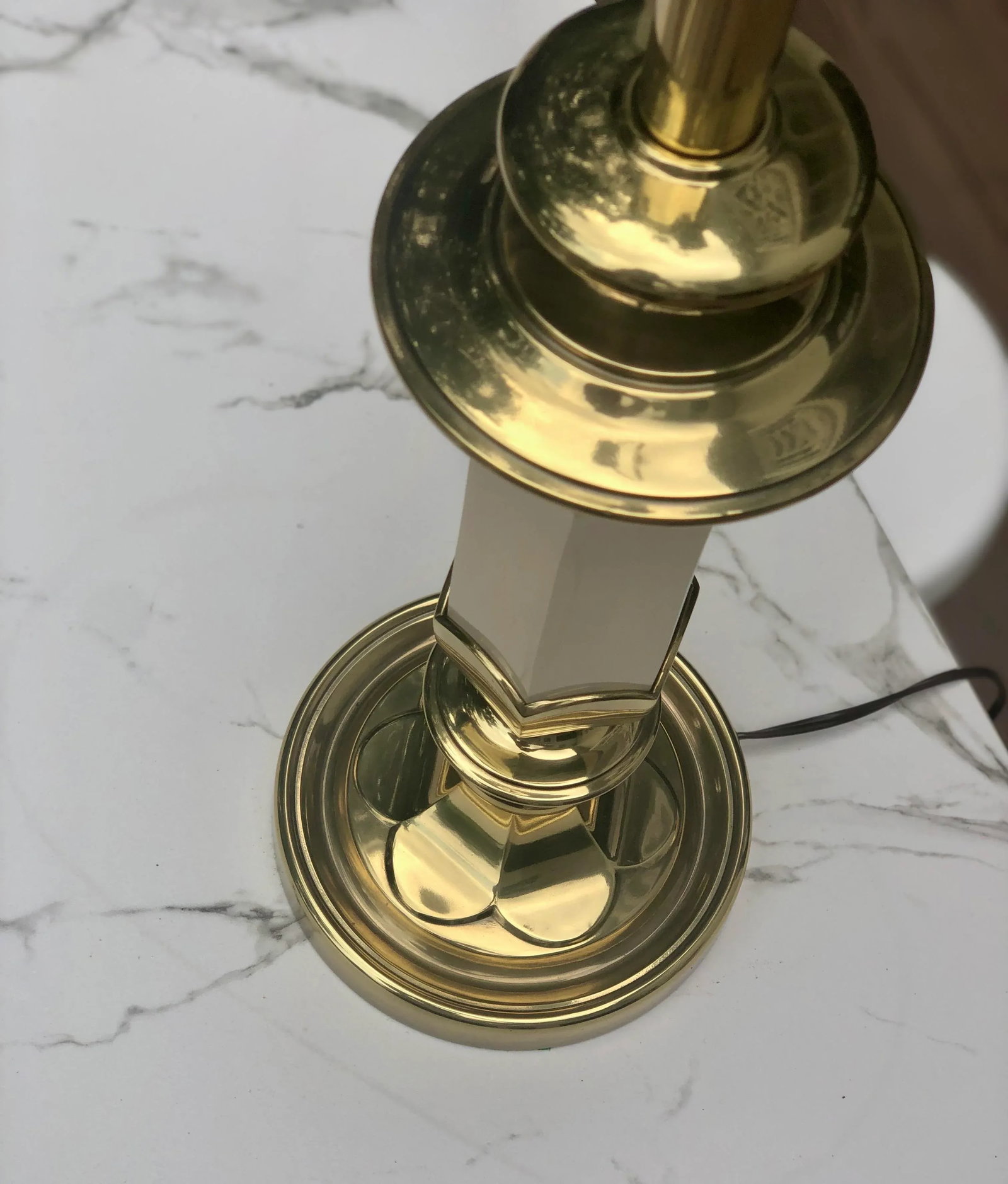 Stiffel Mid-Century Brass Tulip Lamp - 5