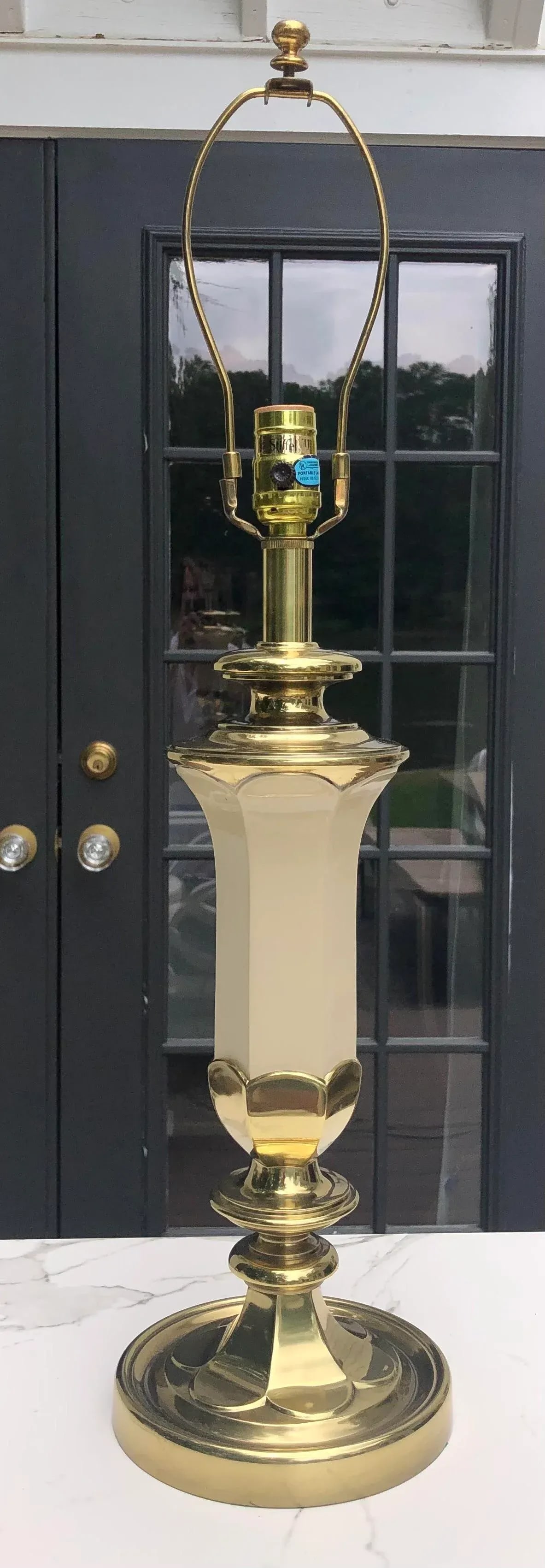 Stiffel Mid-Century Brass Tulip Lamp - 9