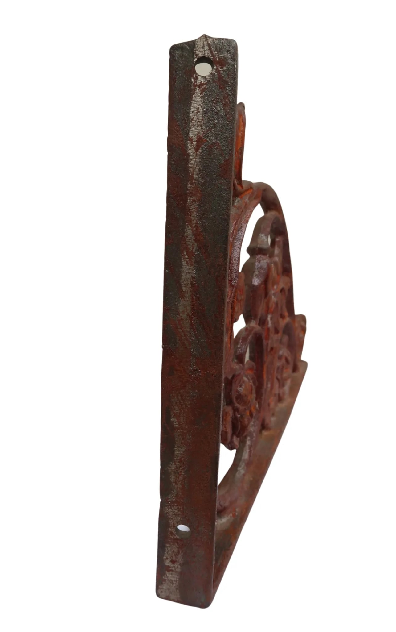 Vintage Cast Iron Rose Bracket - 4