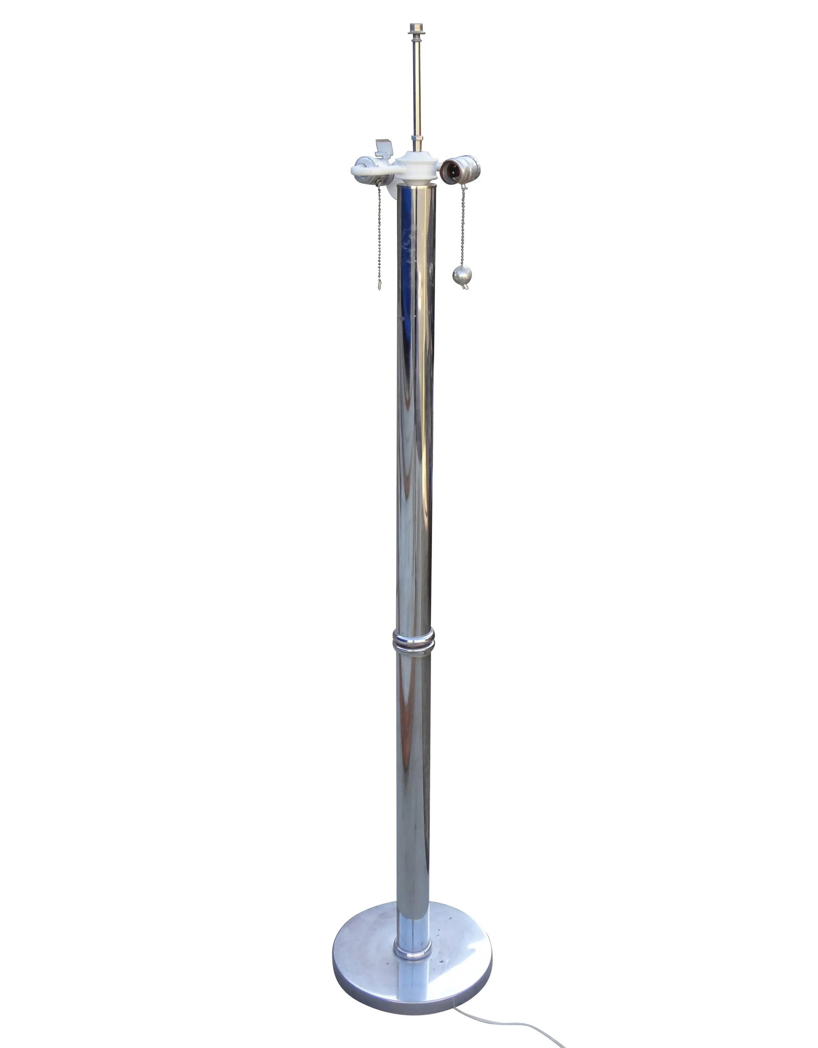Cylindrical Chrome Floor Lamp - 2