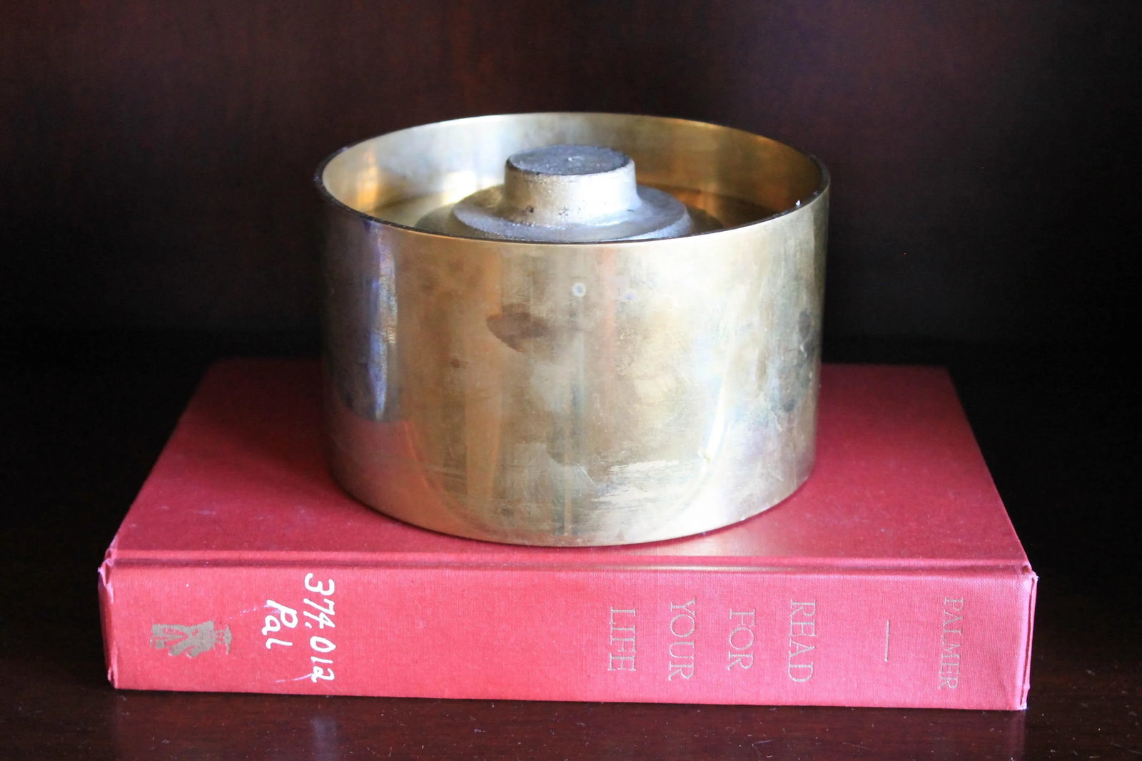 Vintage Lidded Brass Container by Chapman - 8