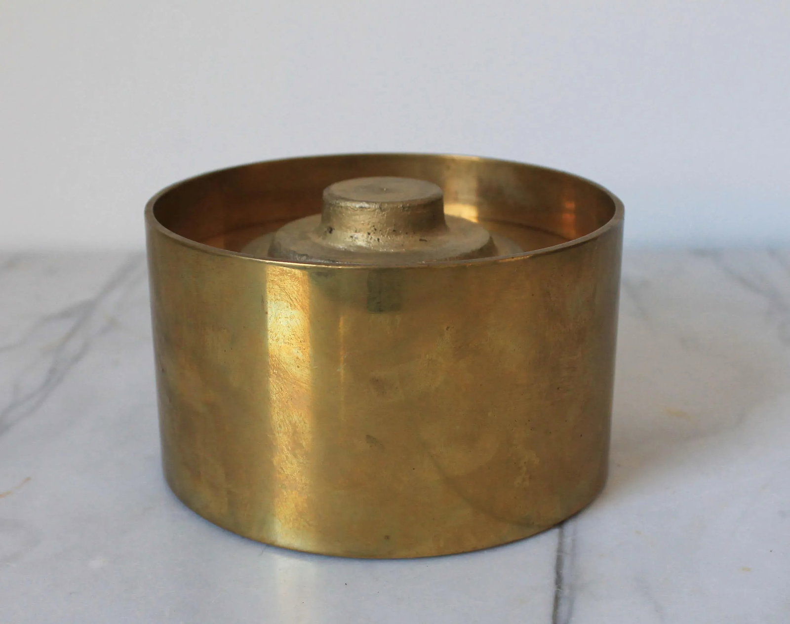Vintage Lidded Brass Container by Chapman - 9