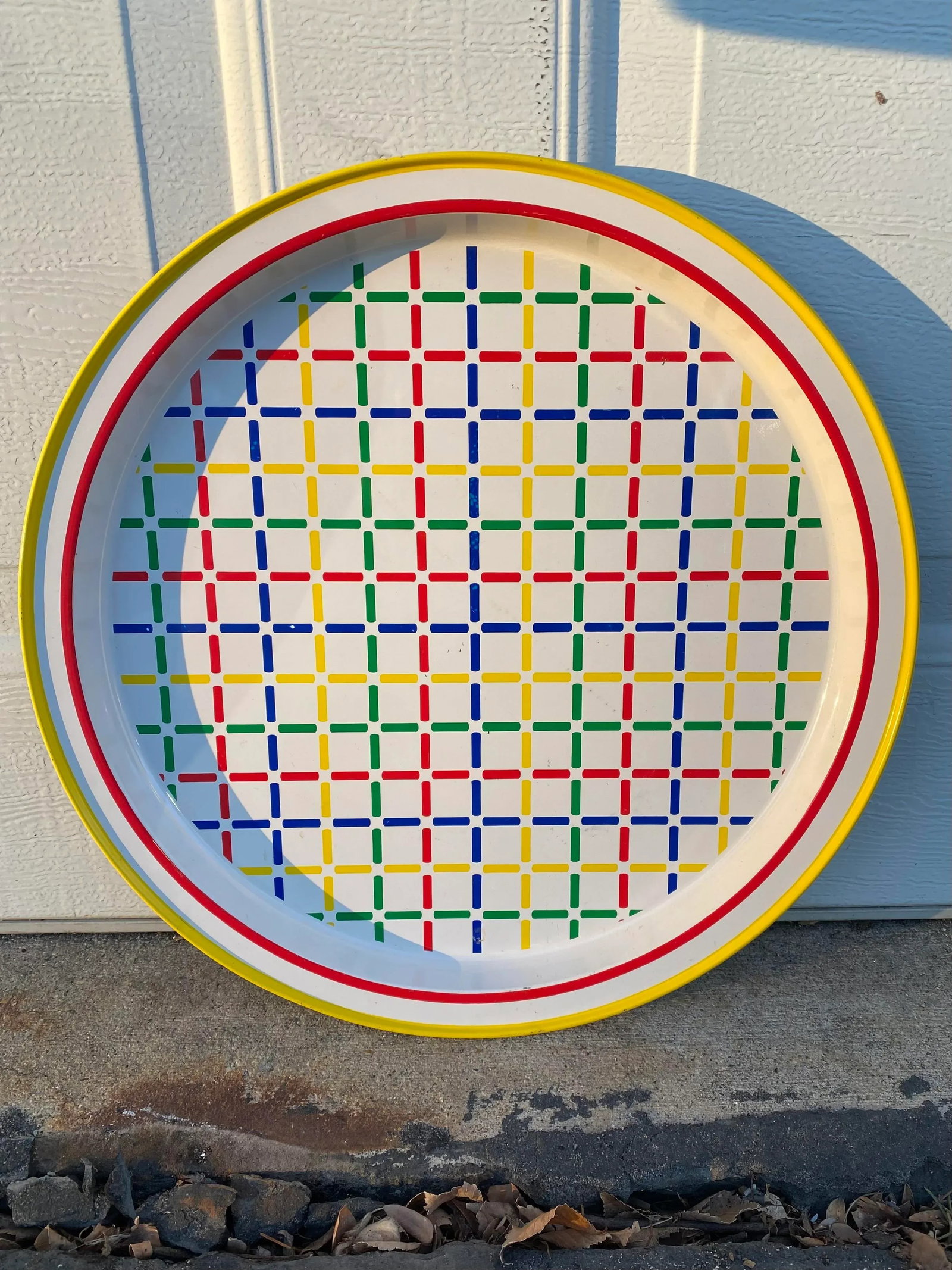 1980's Postmodern Metal Serving Tray - 6
