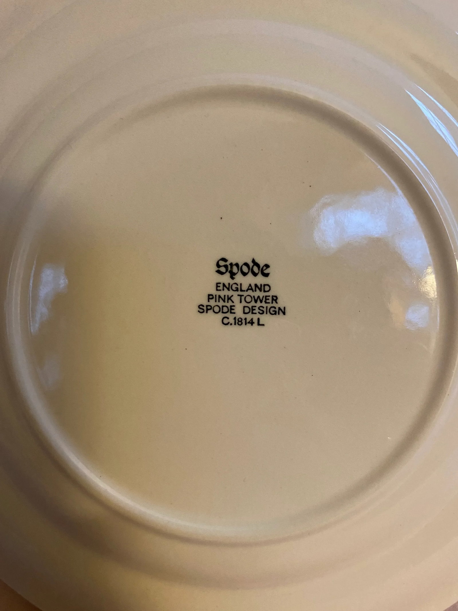 Final Markdown. Rare Find; Spode "Pink Tower" Design English Transferware Side Plates. Set of 3 - 9