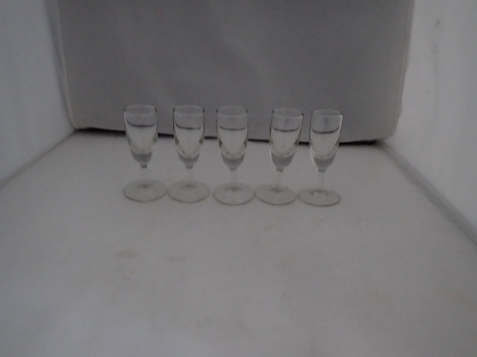 Mid Century Clear Shot Glasses - Set of 5 - 2