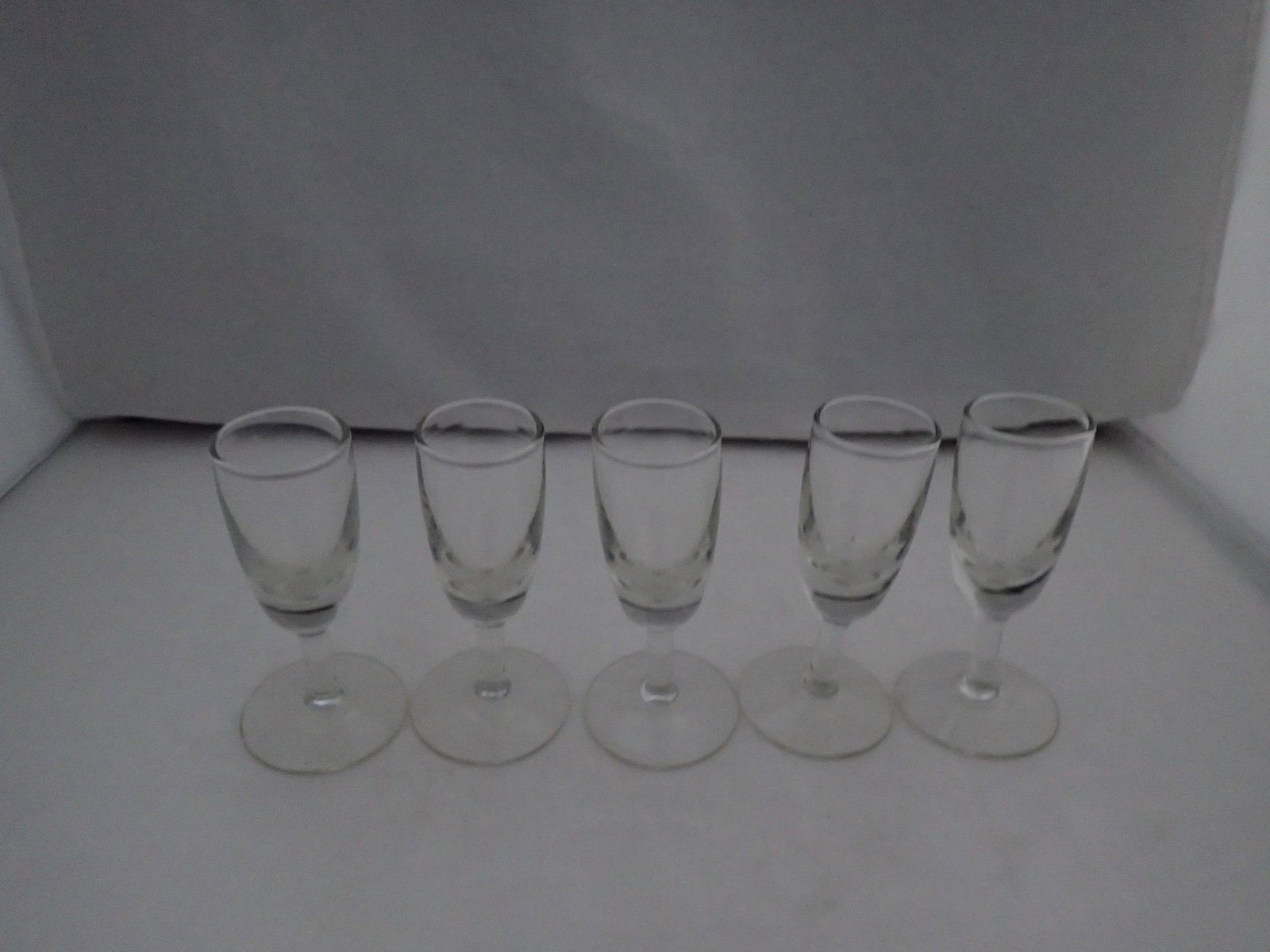 Mid Century Clear Shot Glasses - Set of 5 - 3