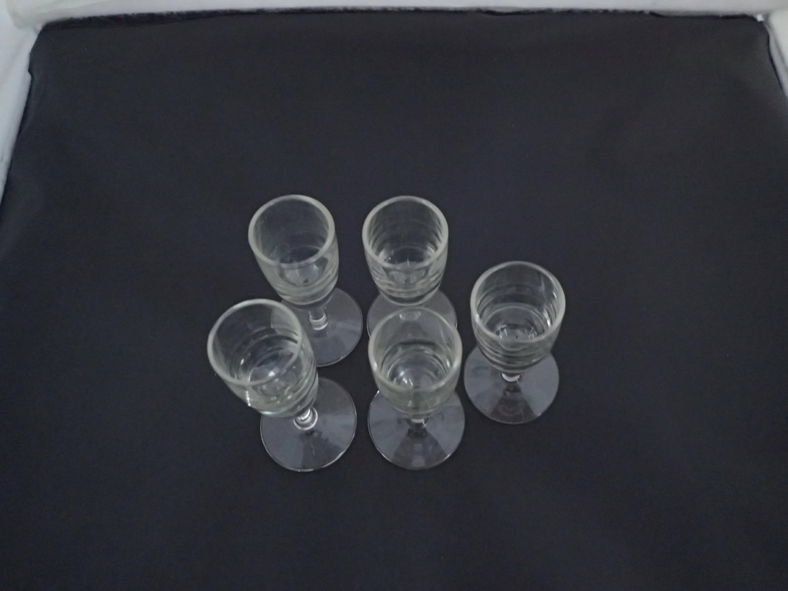 Mid Century Clear Shot Glasses - Set of 5 - 5